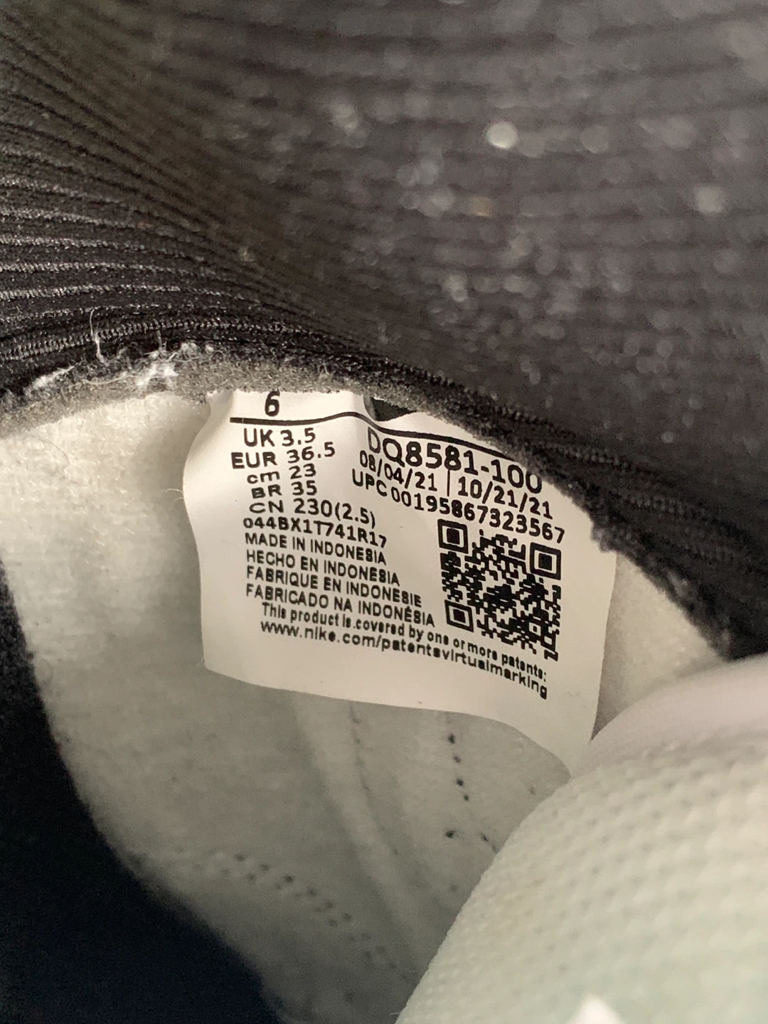 Nike Dunk High DQ8581-100 White/Black Sneakers - photo 3