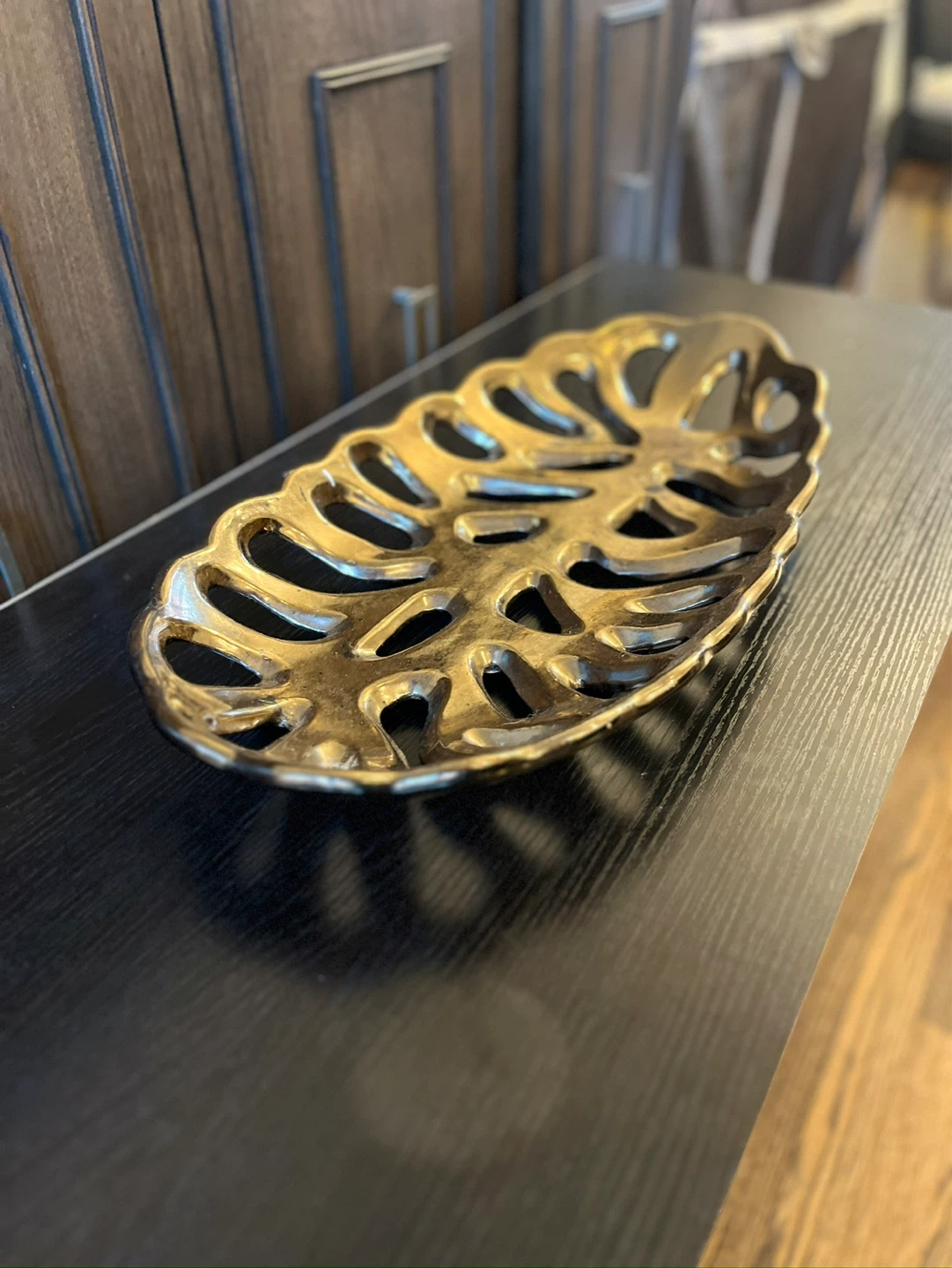 Decorative Leaf Shaped Tray - photo 2