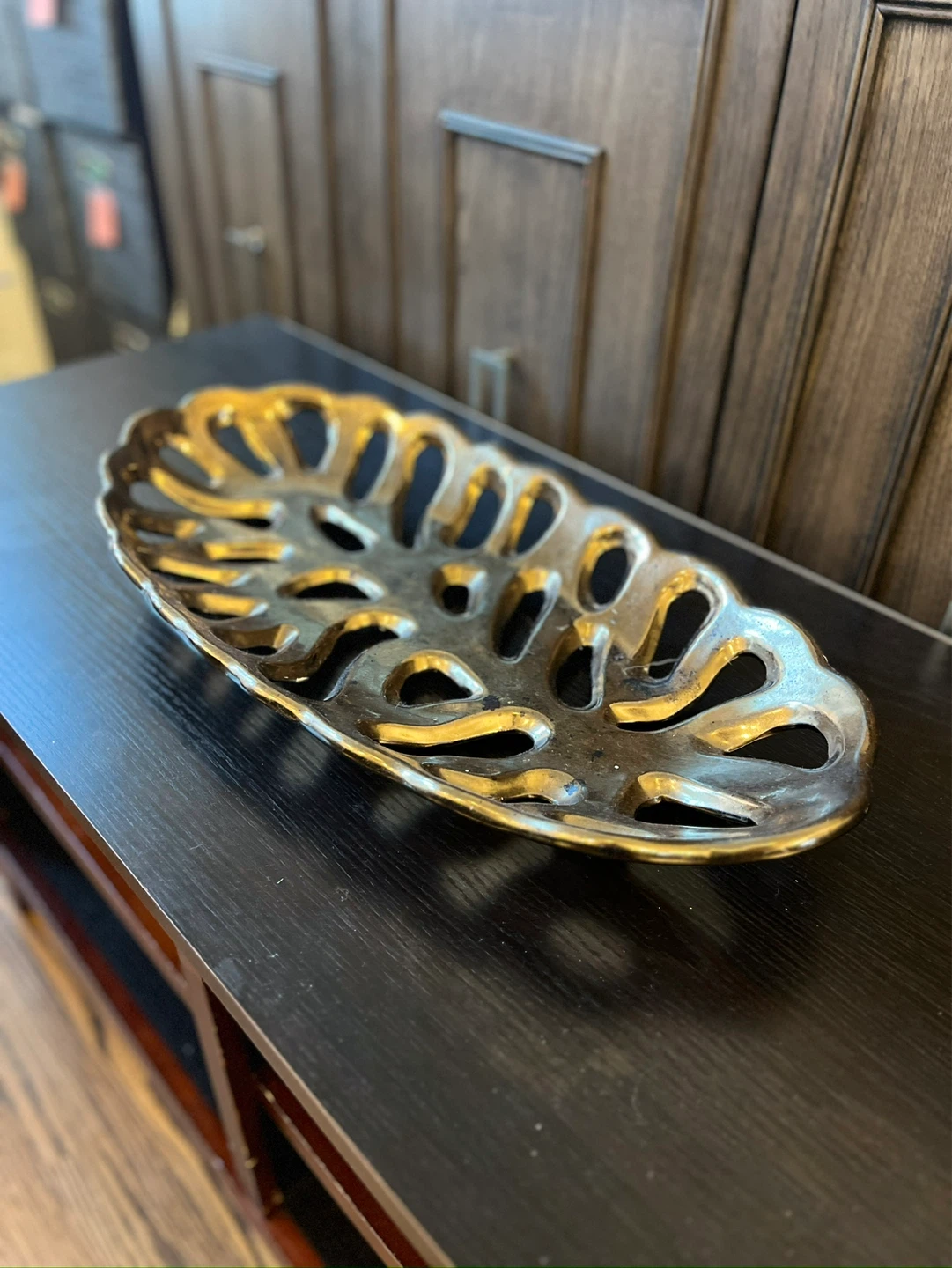 Decorative Leaf Shaped Tray - photo 3