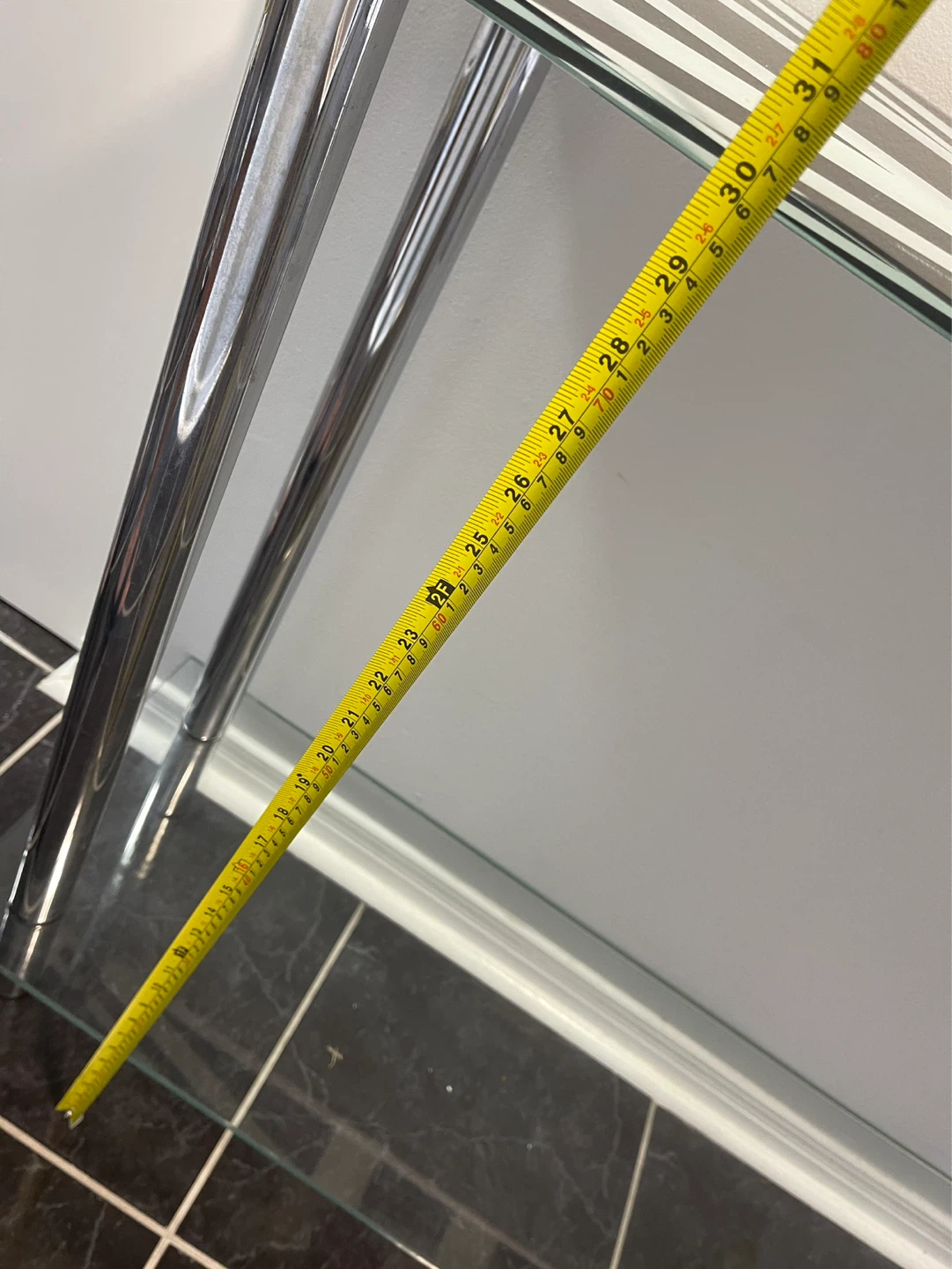 Union Jack Glass Console Table - photo 5