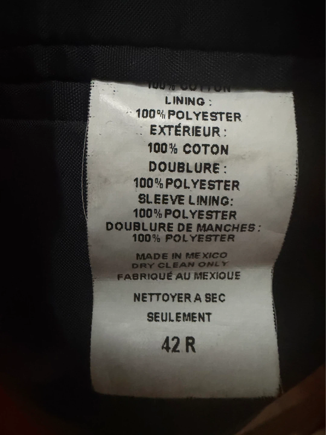 Men's Black Blazer Jacket - Size 42R - photo 2