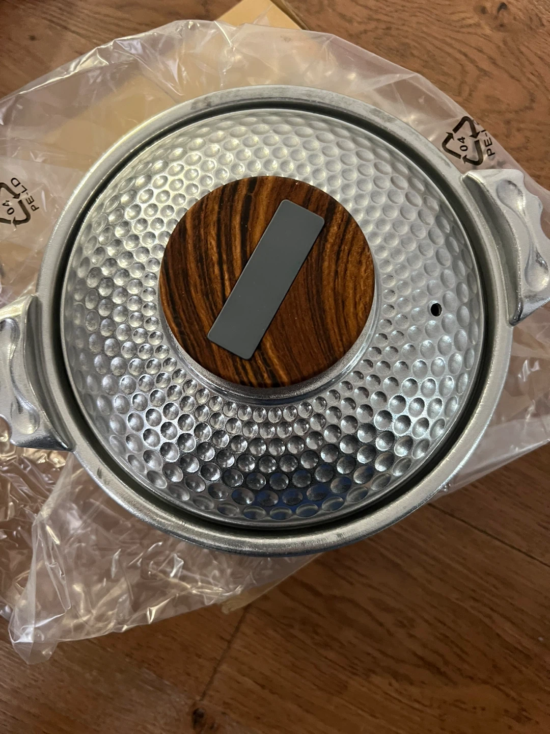 Messl Hammered Finish Pot with Wooden Handle Lid - photo 2