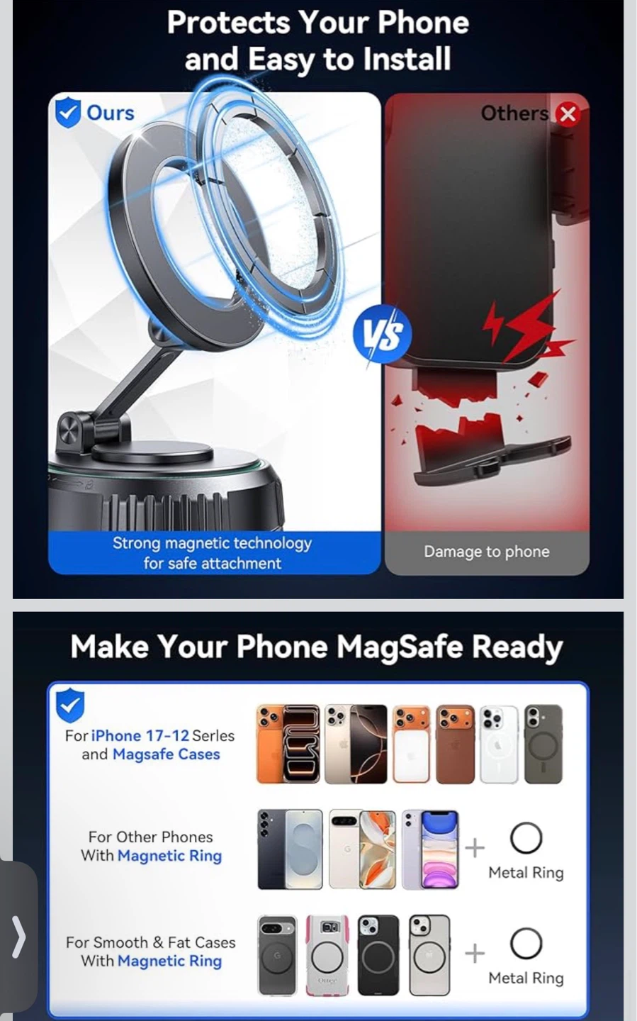 Rorhxia Magnetic Car Mount - New in Box! - photo 5