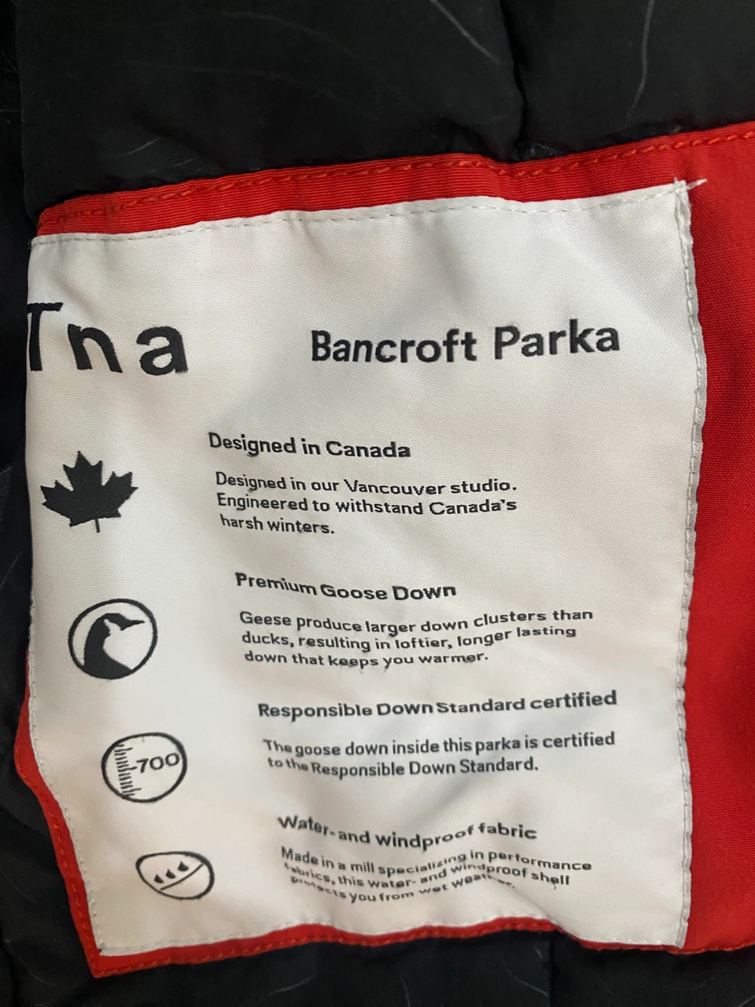 Tna Bancroft Parka Red Size S - photo 4