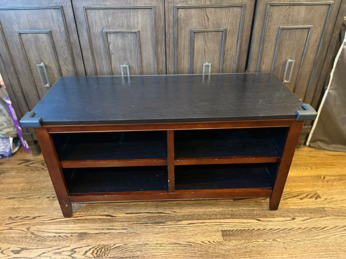 Dark Wood Media Console / TV Stand - photo 2