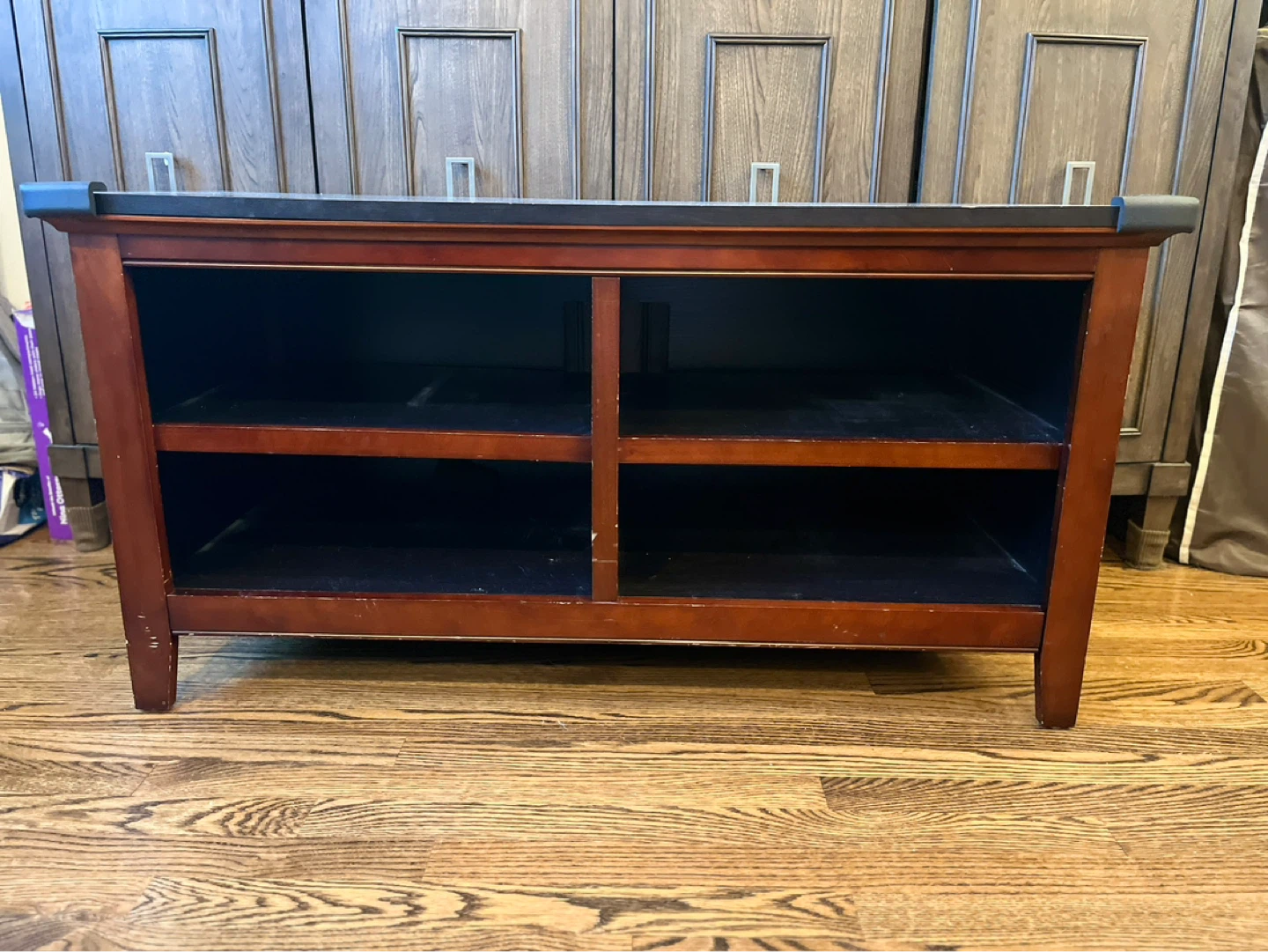 Dark Wood Media Console / TV Stand - photo 5