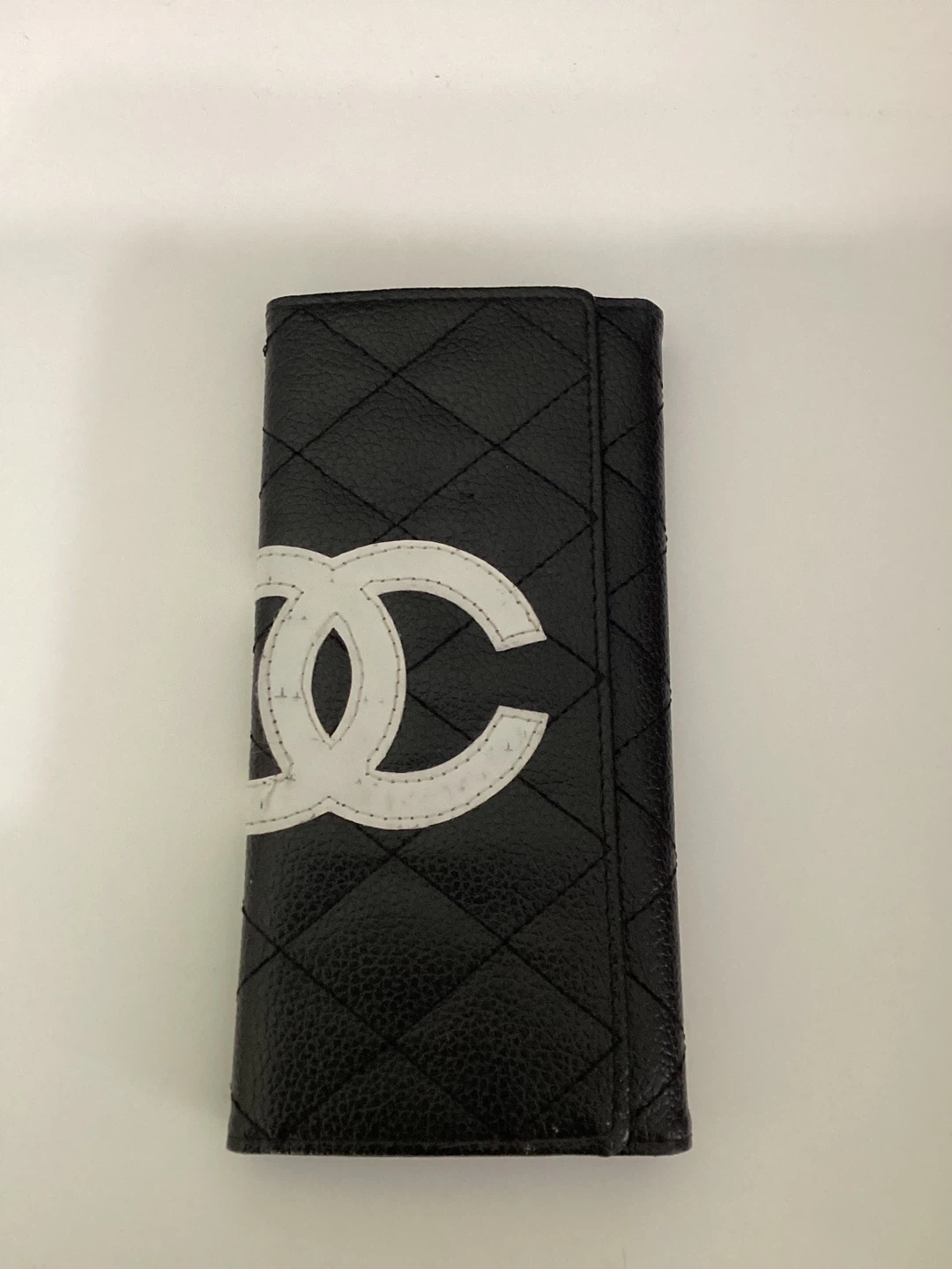Chanel Black Quilted Leather Wallet