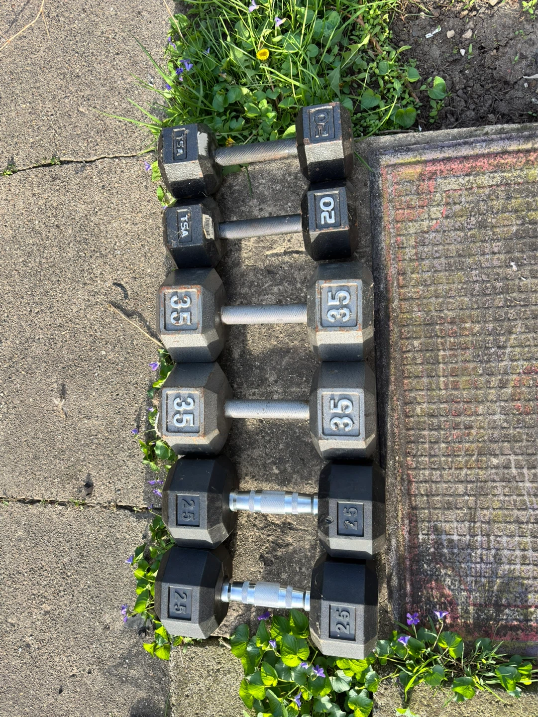 Hex Dumbbell Set