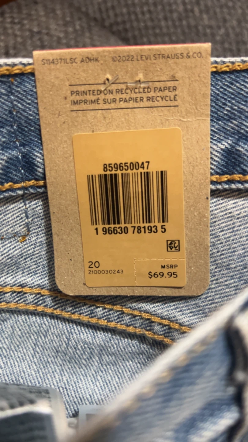Levi's 501 Women's Denim Shorts Size 20 - photo 3
