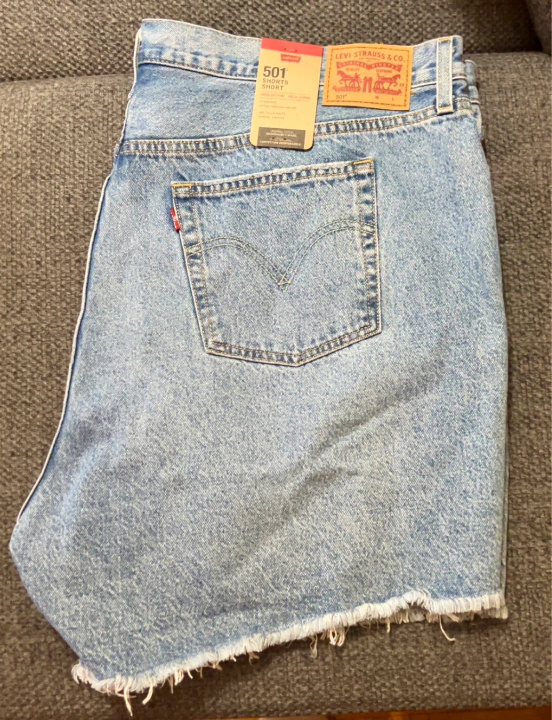Levi's 501 Women's Denim Shorts Size 20 - photo 4