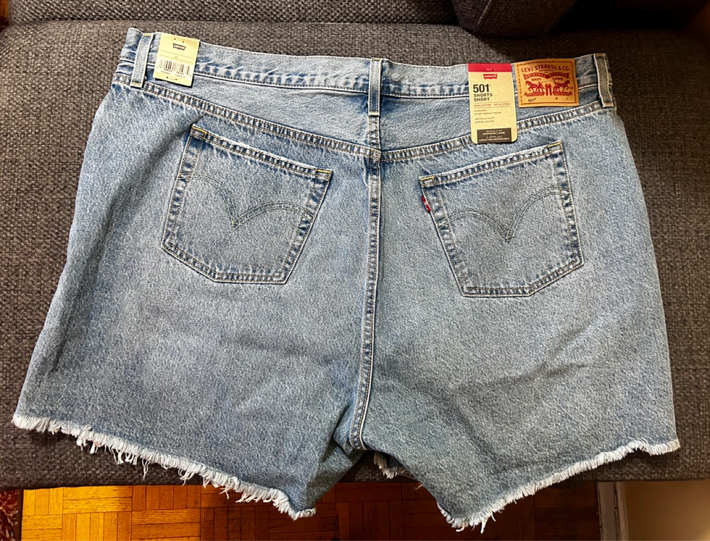 Levi's 501 Women's Denim Shorts Size 20 - photo 2