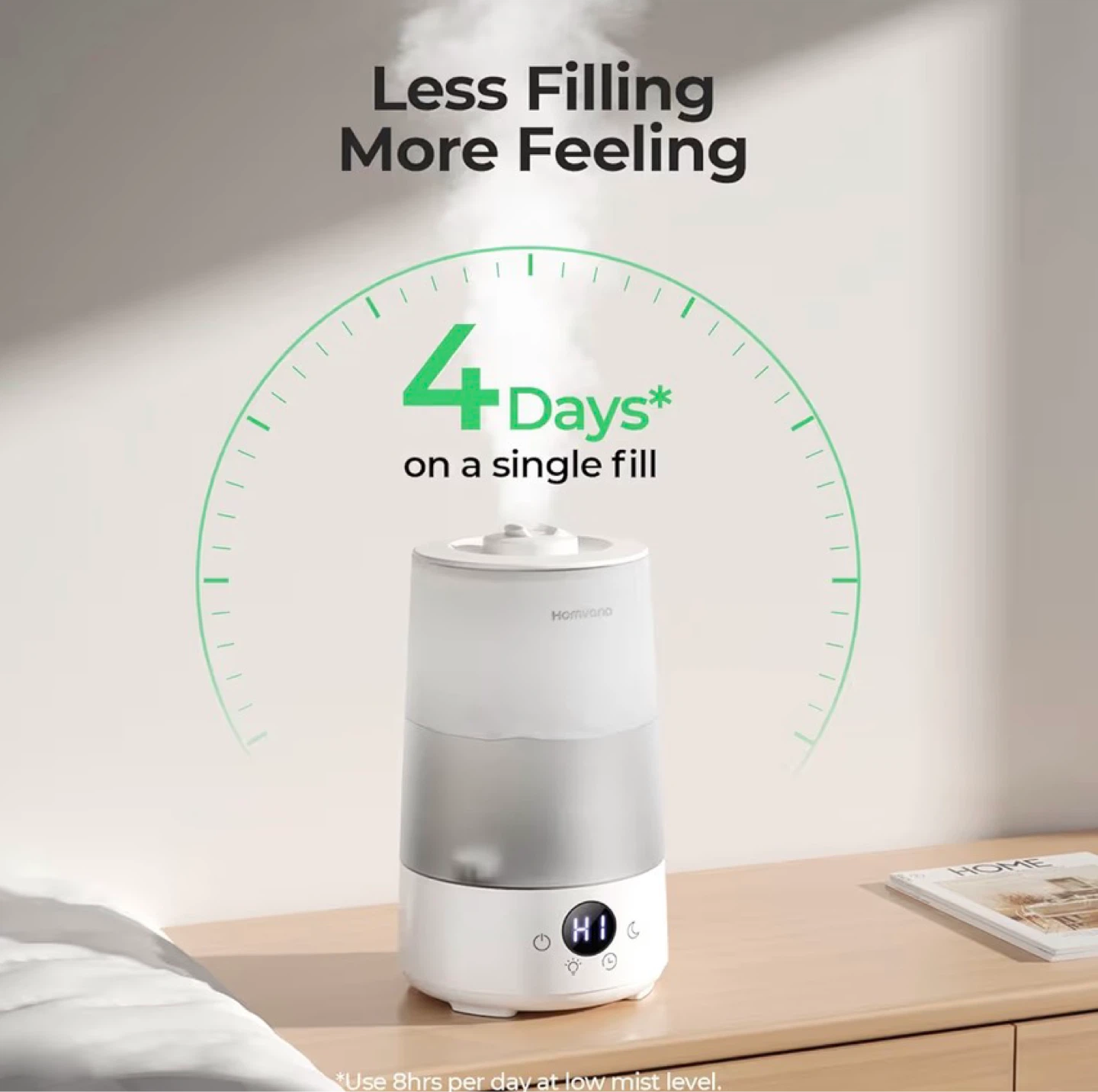 New Homvana Humidifier - Gentle Mist, Auto Shut-Off - photo 4