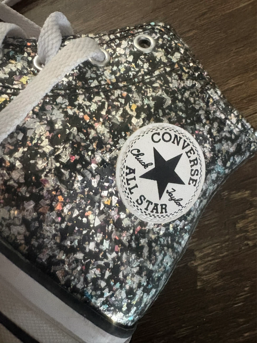 Converse All Star Chuck Taylor Glitter High Top Shoes 🌱 - photo 2