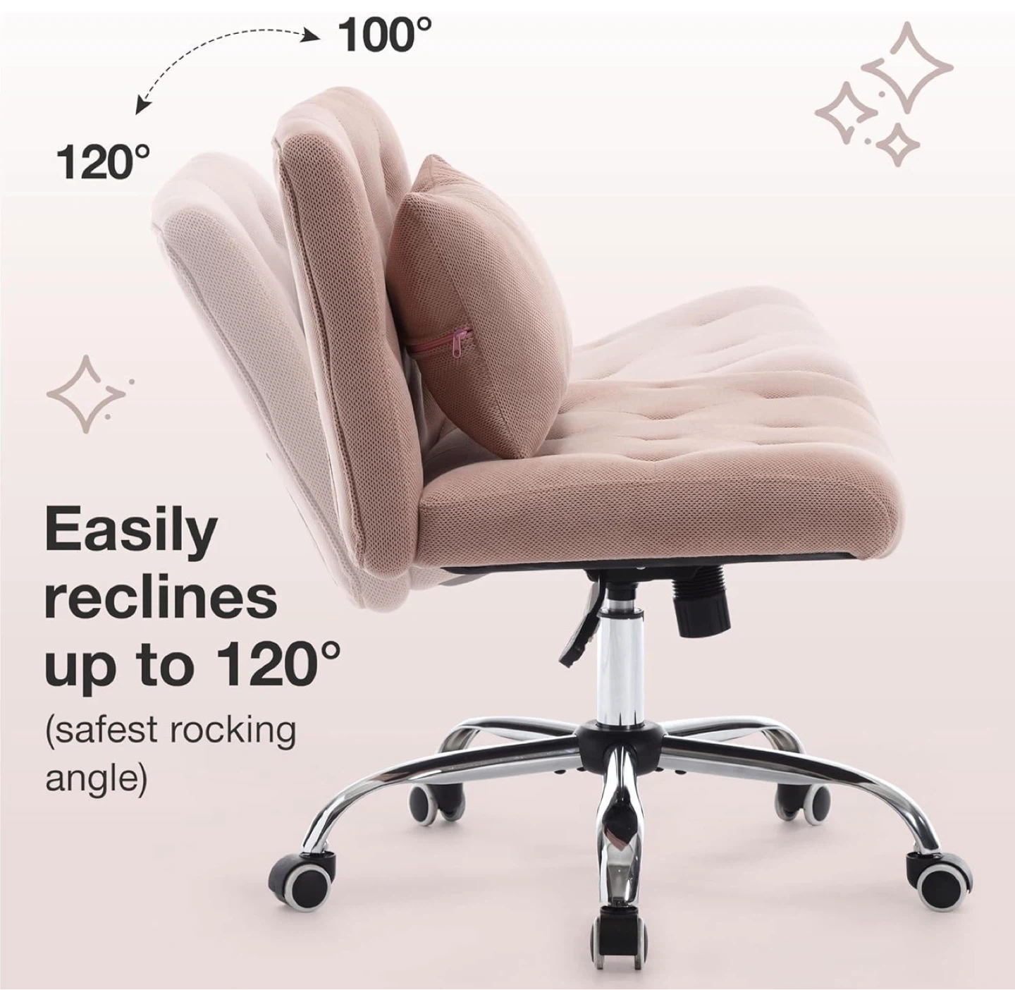 Armless Office Chair with Wheels - photo 4