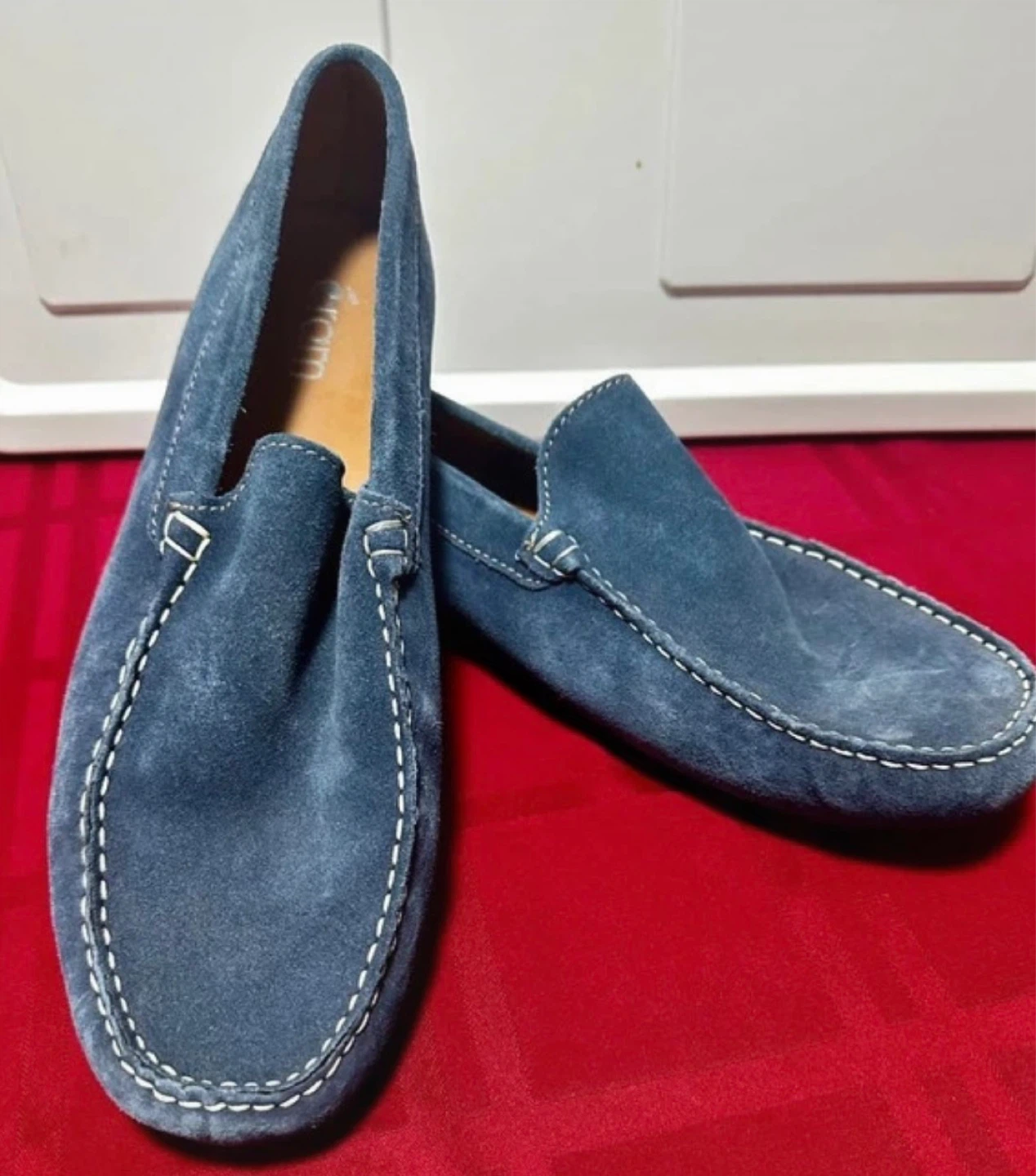 Men’s Loafers - Blue Suede - Size 9US