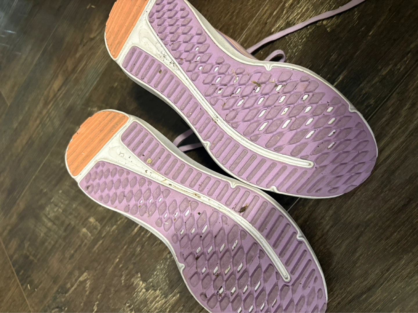Nike Lil Kids Running Shoes Lavender/White Size 5Y 🌱 - photo 2