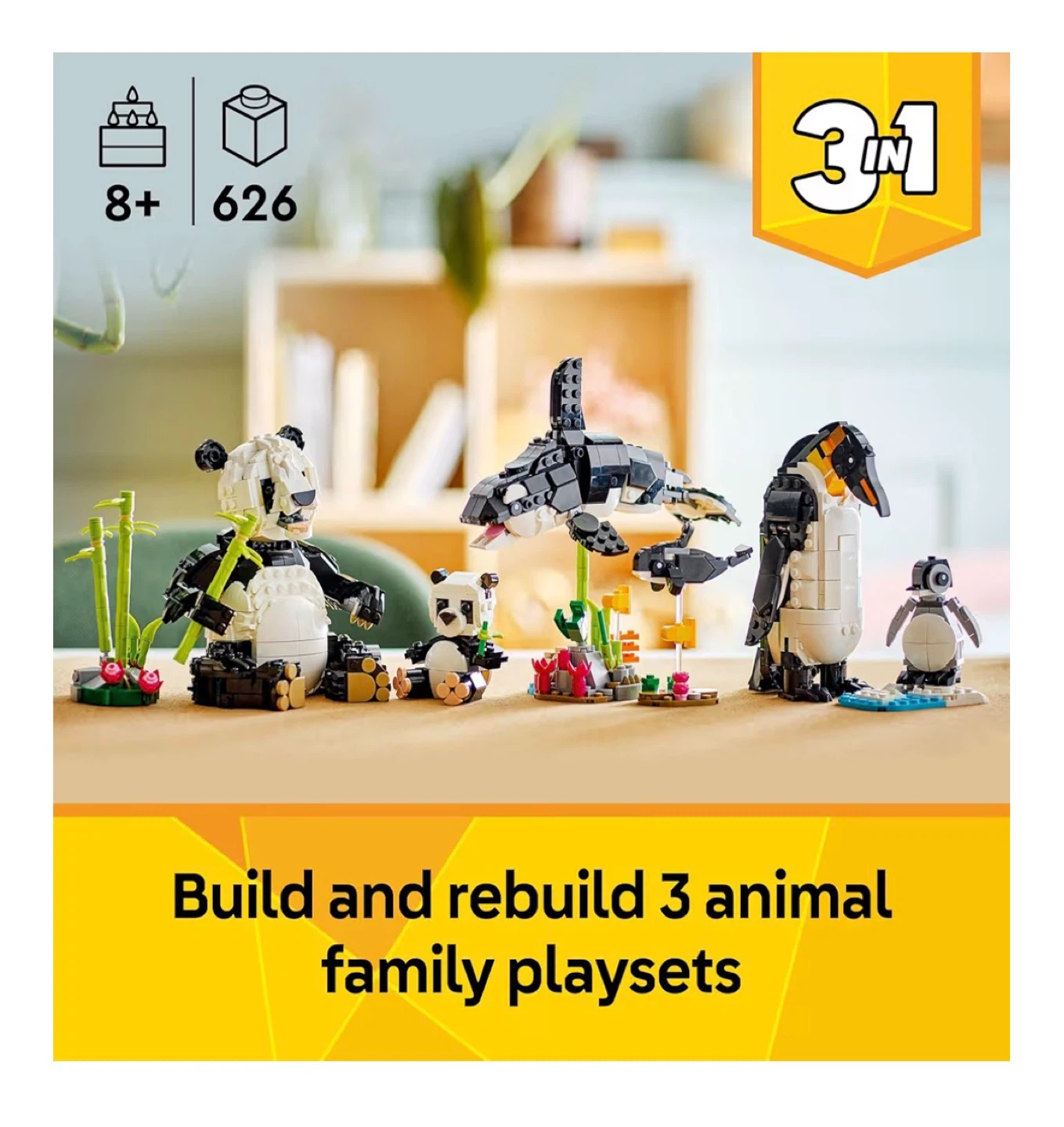 LEGO Creator 3 in 1 Wild Animals Panda Family Set 31165 - photo 2