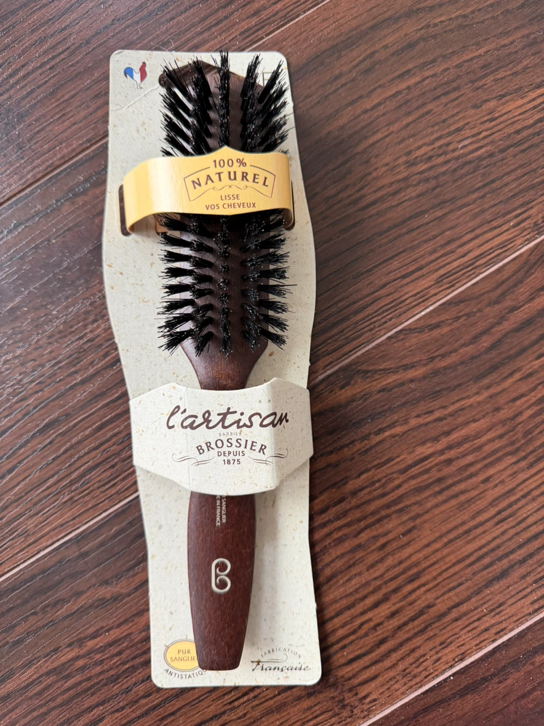 Hair brush boar hair made in France