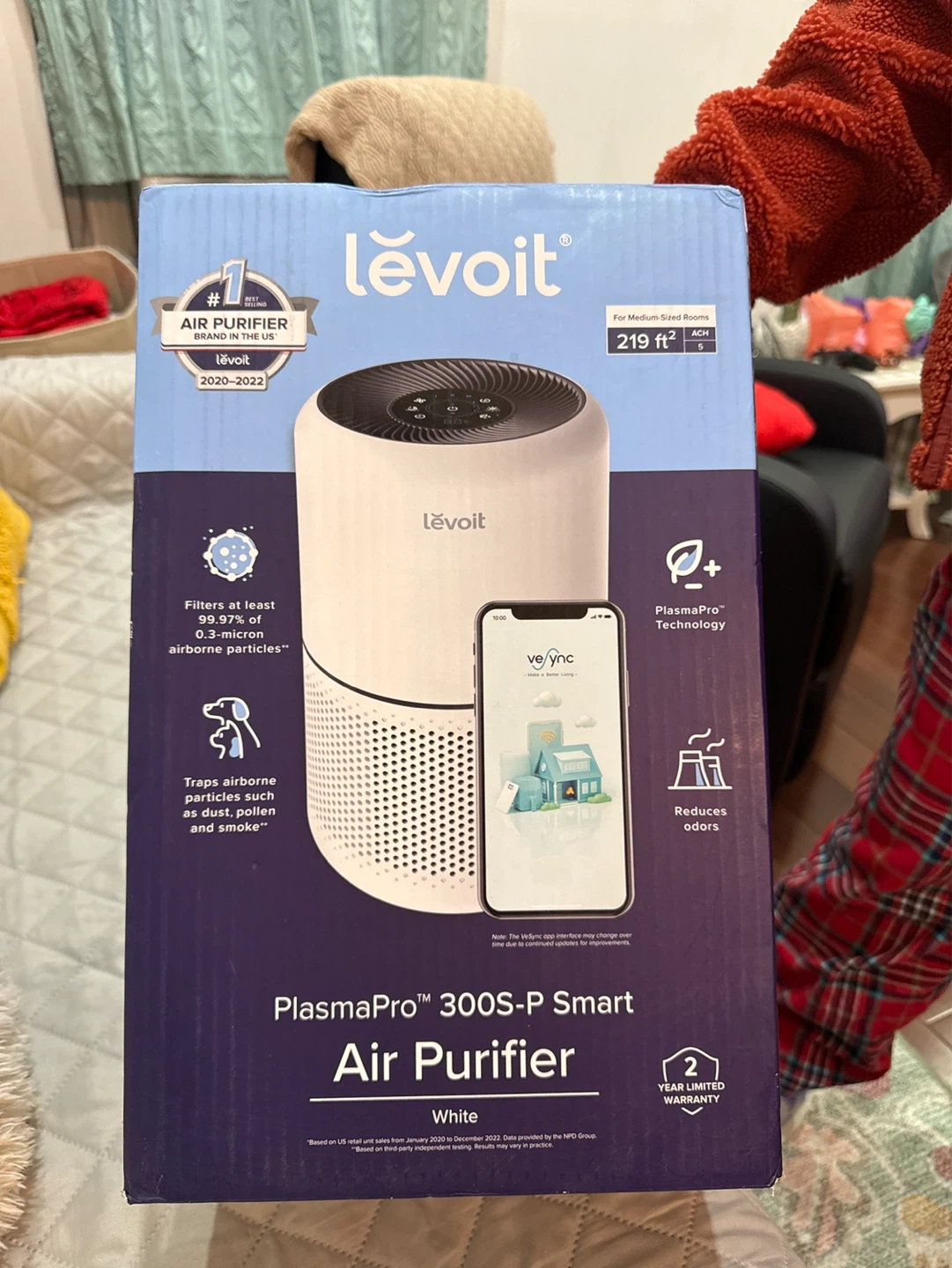 Levoit PlasmaPro 300S-P Smart Air Purifier - White