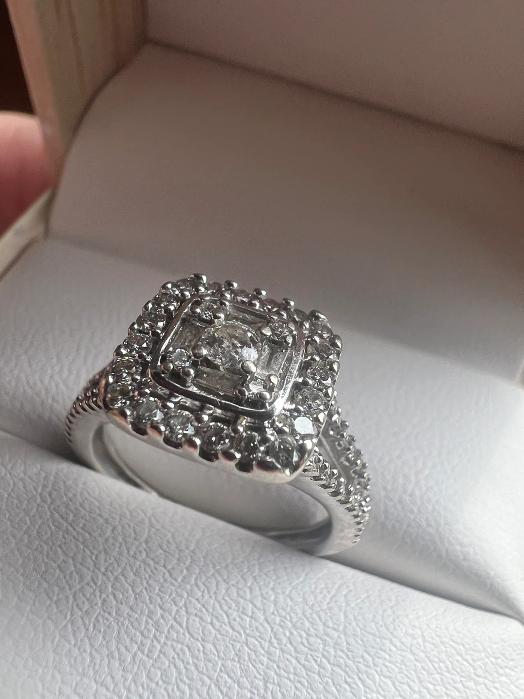10 k Diamond Engagement Ring