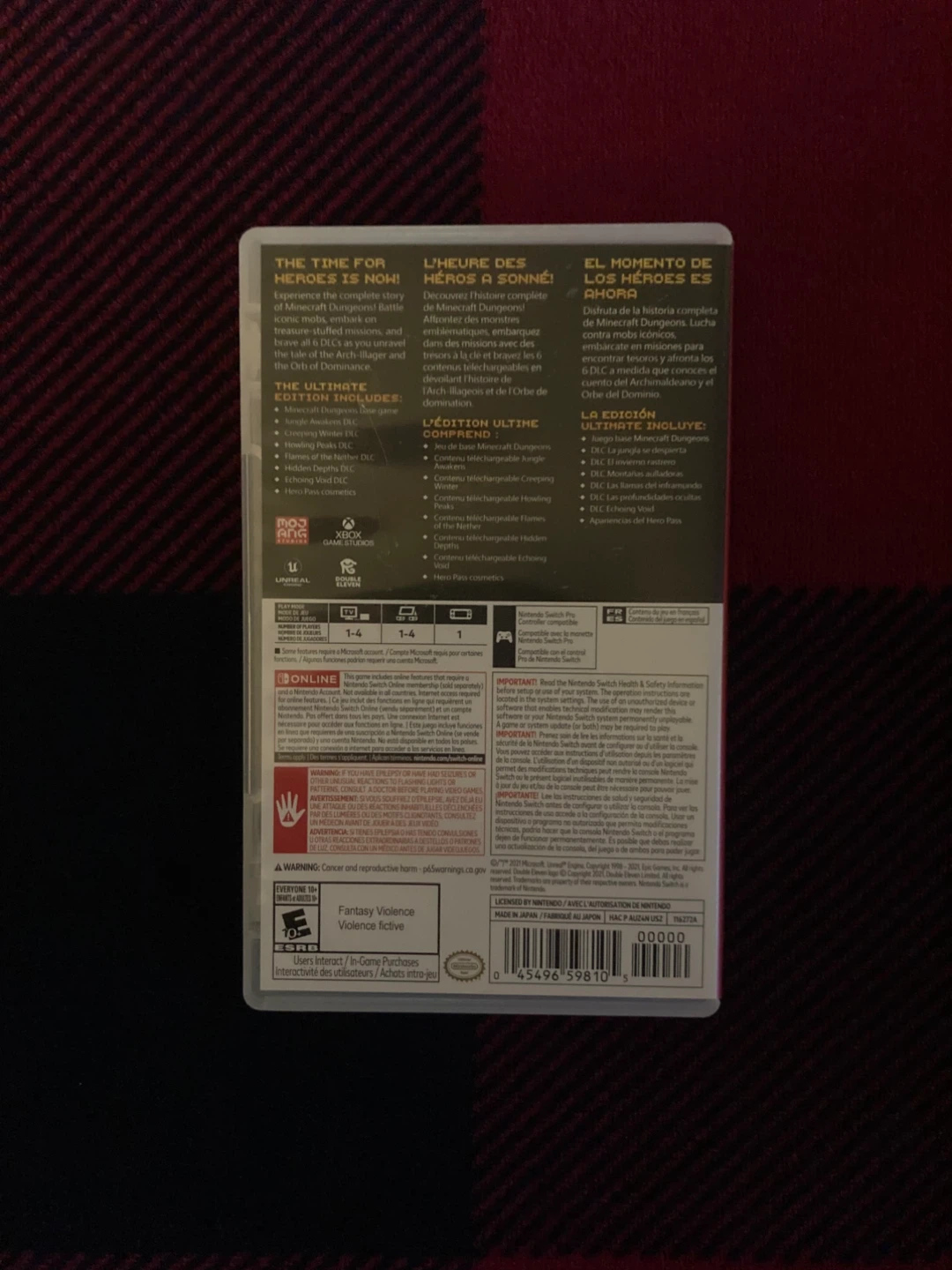 Minecraft Dungeons Ultimate Edition Nintendo Switch - photo 2