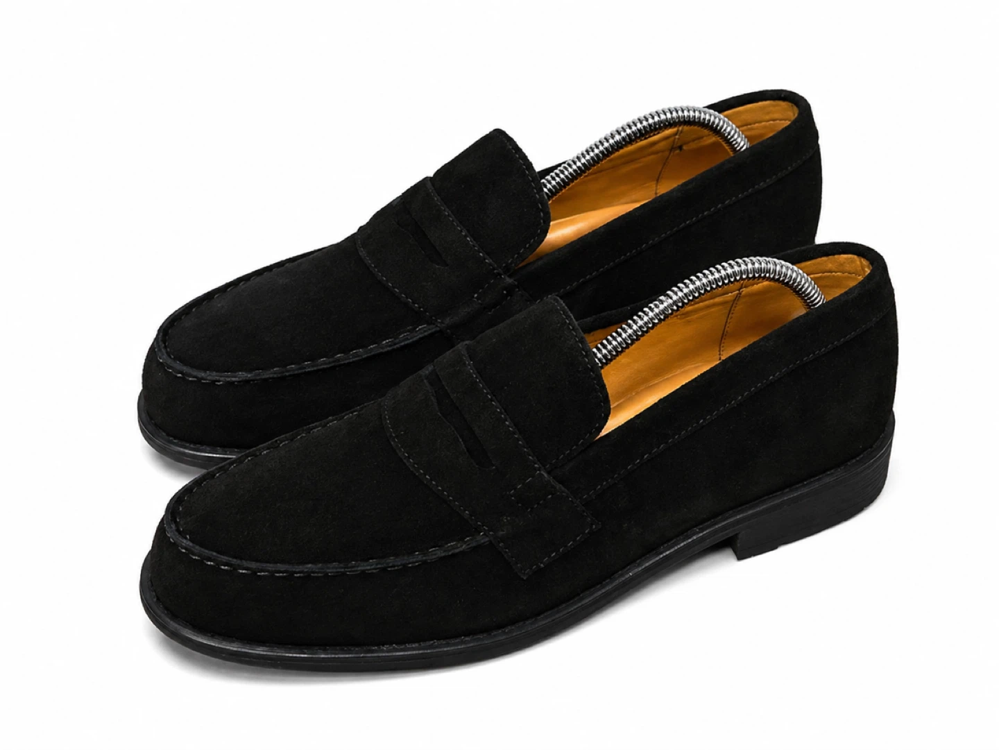 Men's Blue Suede Loafer Shoes Size 43 - photo 5