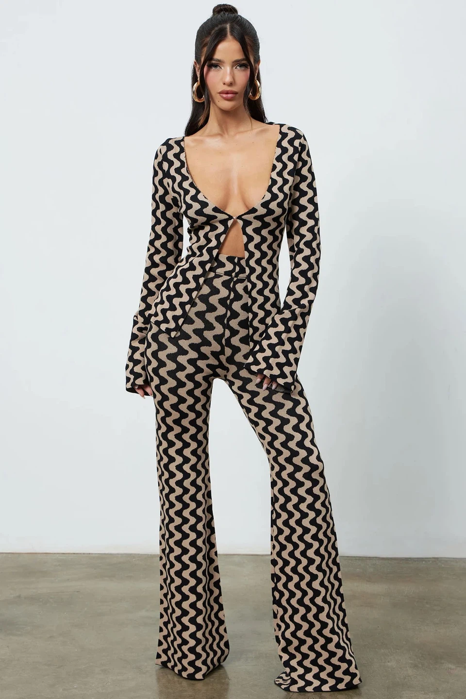Fashion Nova Women's Knit Jumpsuit Set