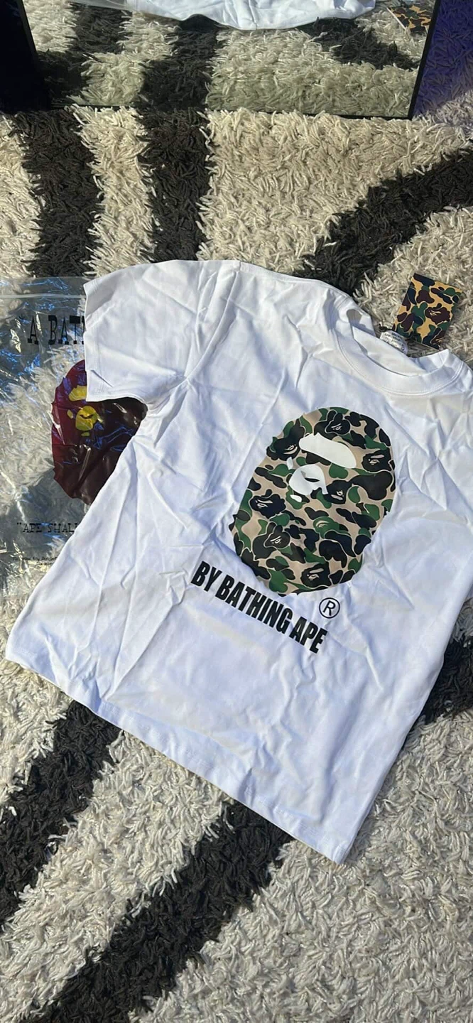 BAPE By Bathing Ape White Cotton T-Shirt