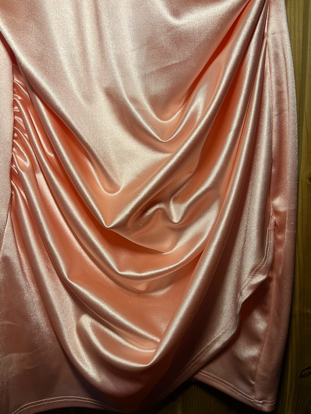 Pink Satin Halterneck Mini Dress - photo 3