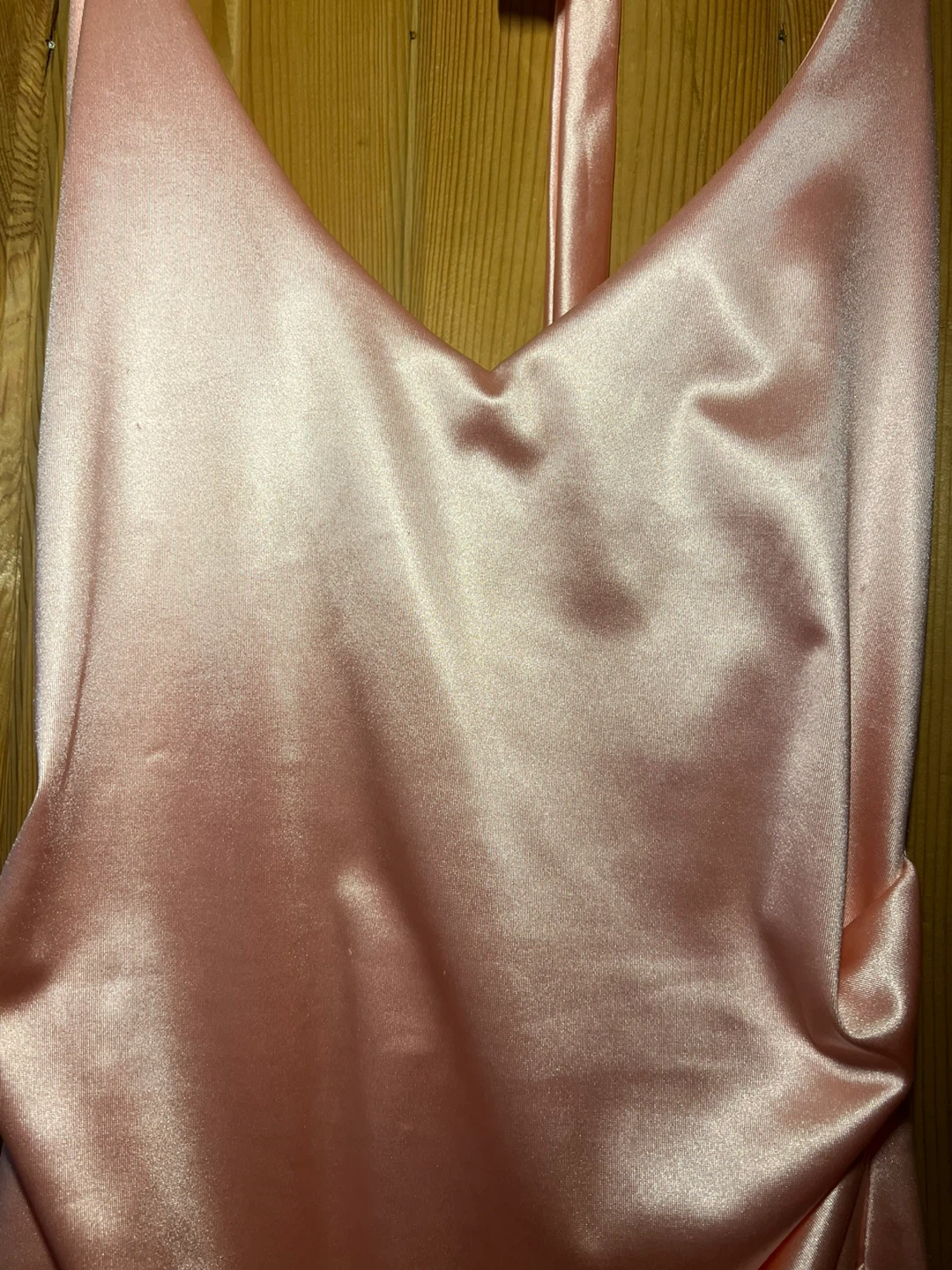 Pink Satin Halterneck Mini Dress - photo 5