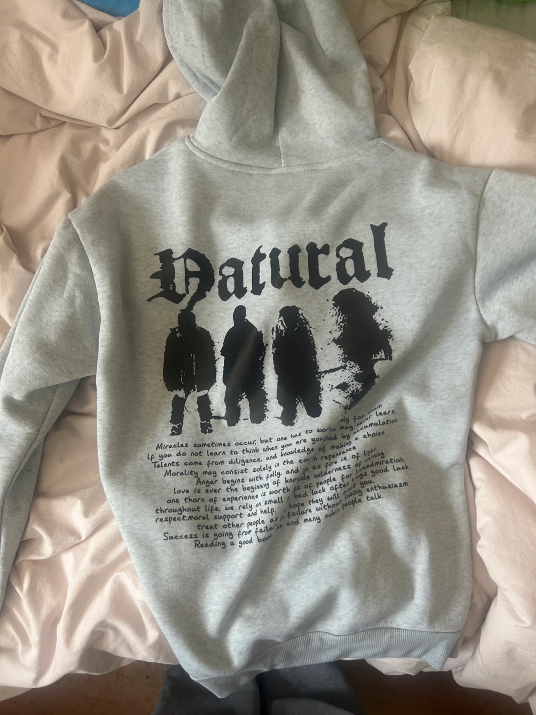 Grey 'Natural' Hoodie
