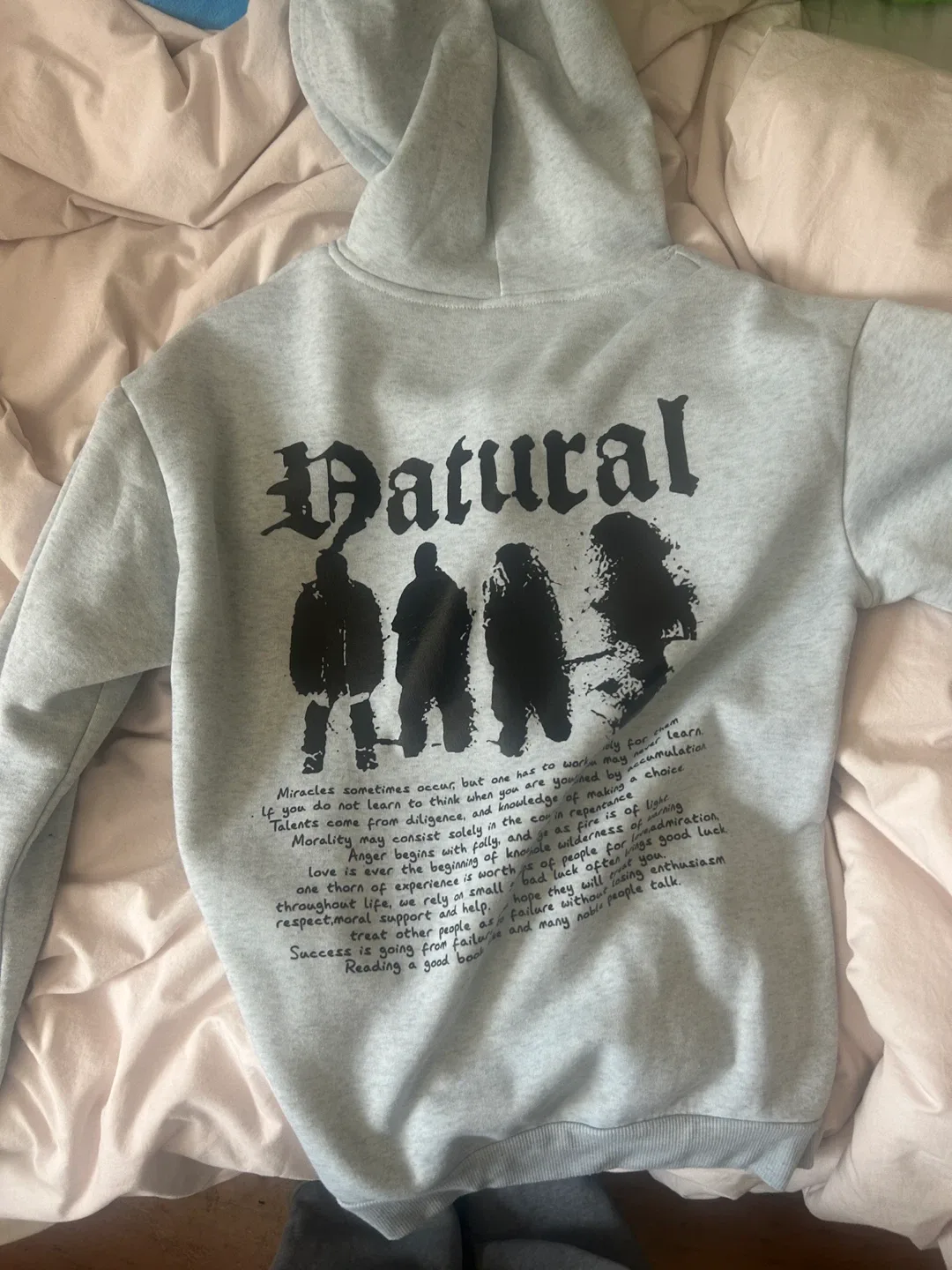 Grey 'Natural' Hoodie