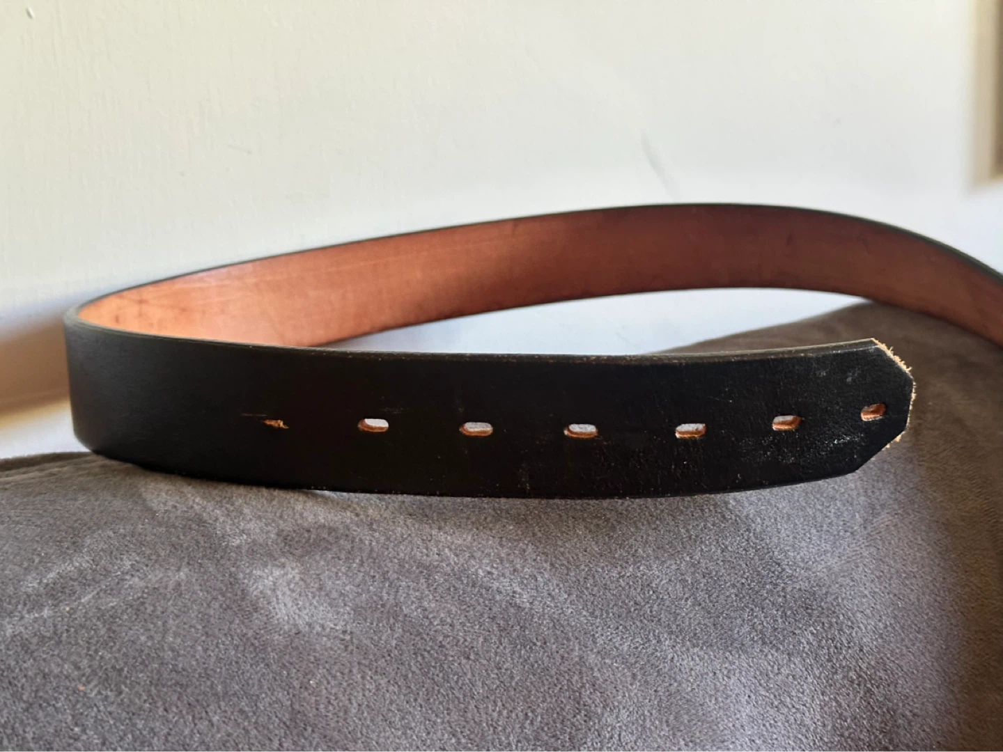 orona black leather belt size 36 - photo 2