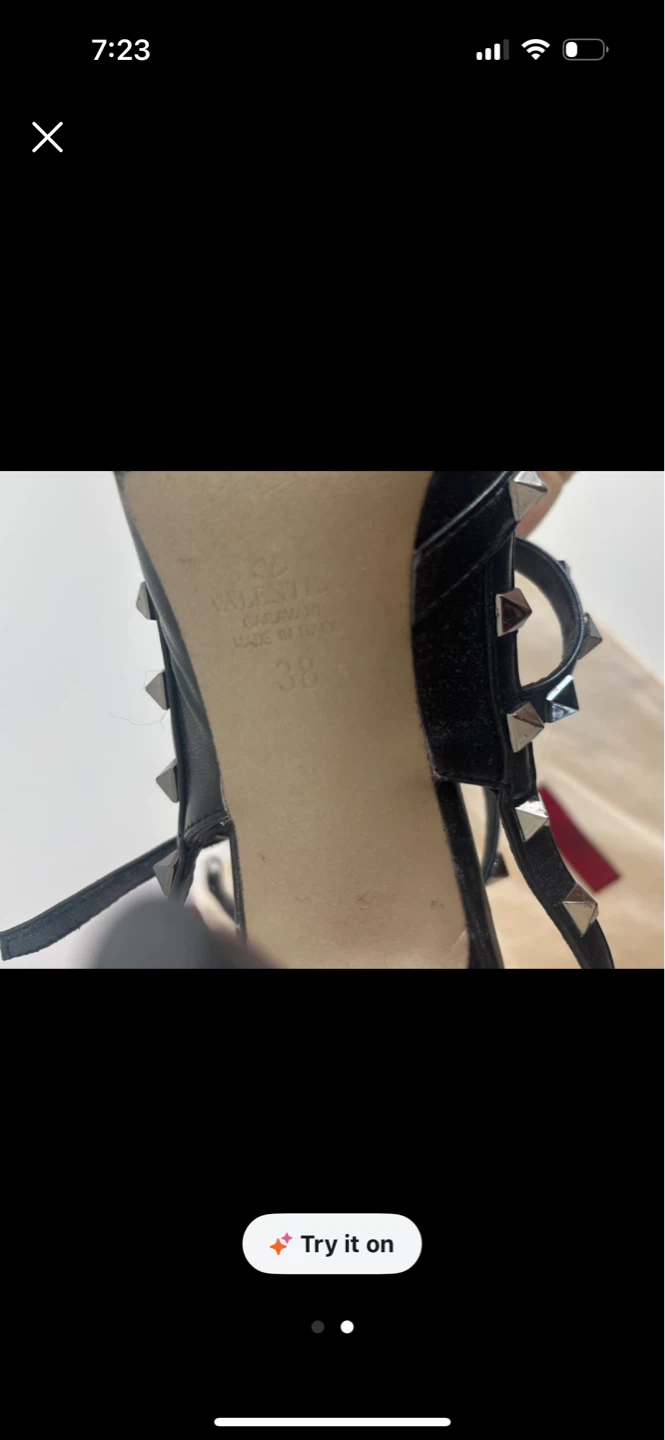 Valentino Rockstud Heels Size 38 - photo 2