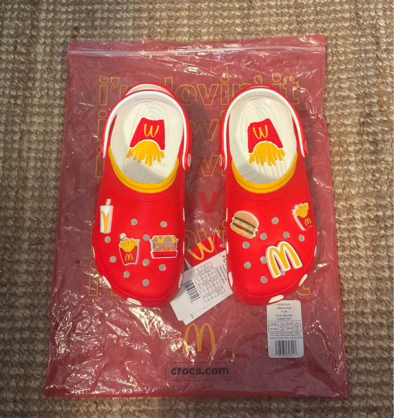 mcdonald's crocs | M7/W9