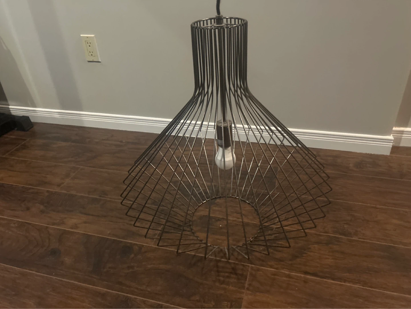Wire Cage Pendant Light Fixture - photo 3