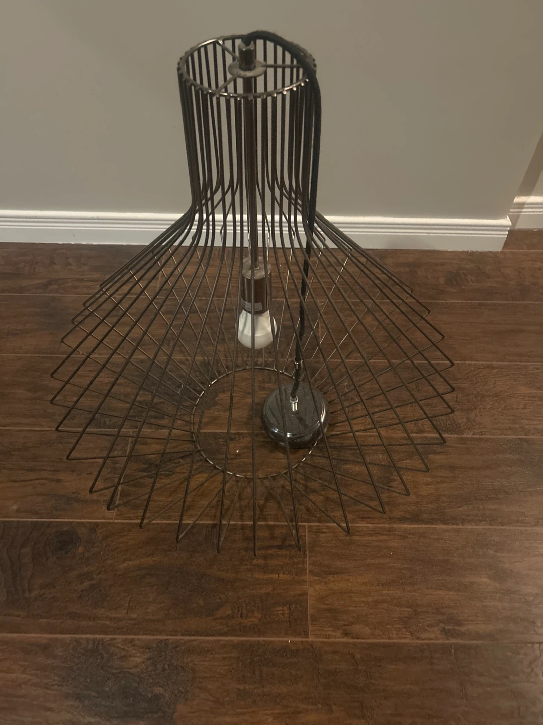 Wire Cage Pendant Light Fixture