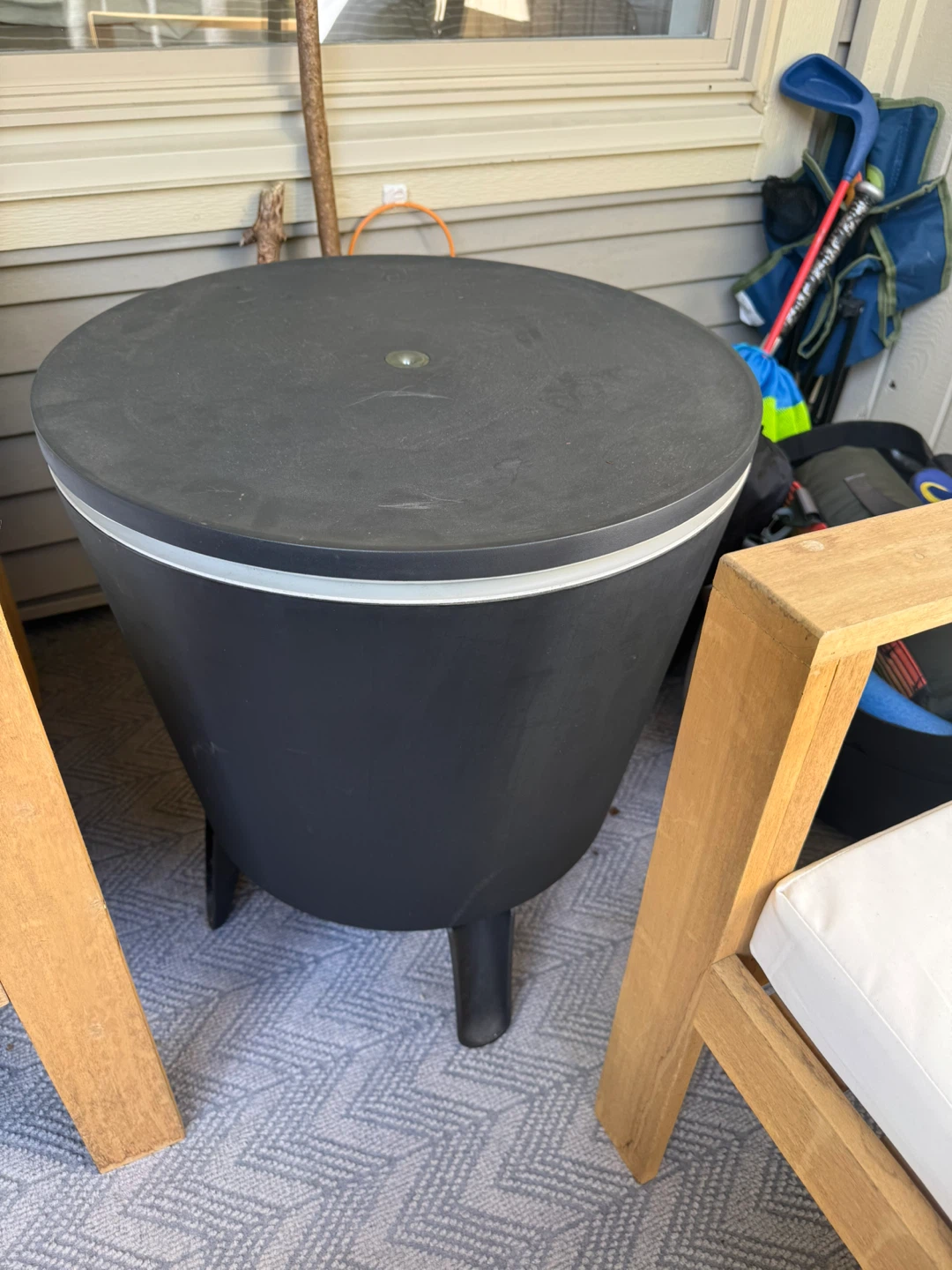 Outdoor Cooler Bar Table