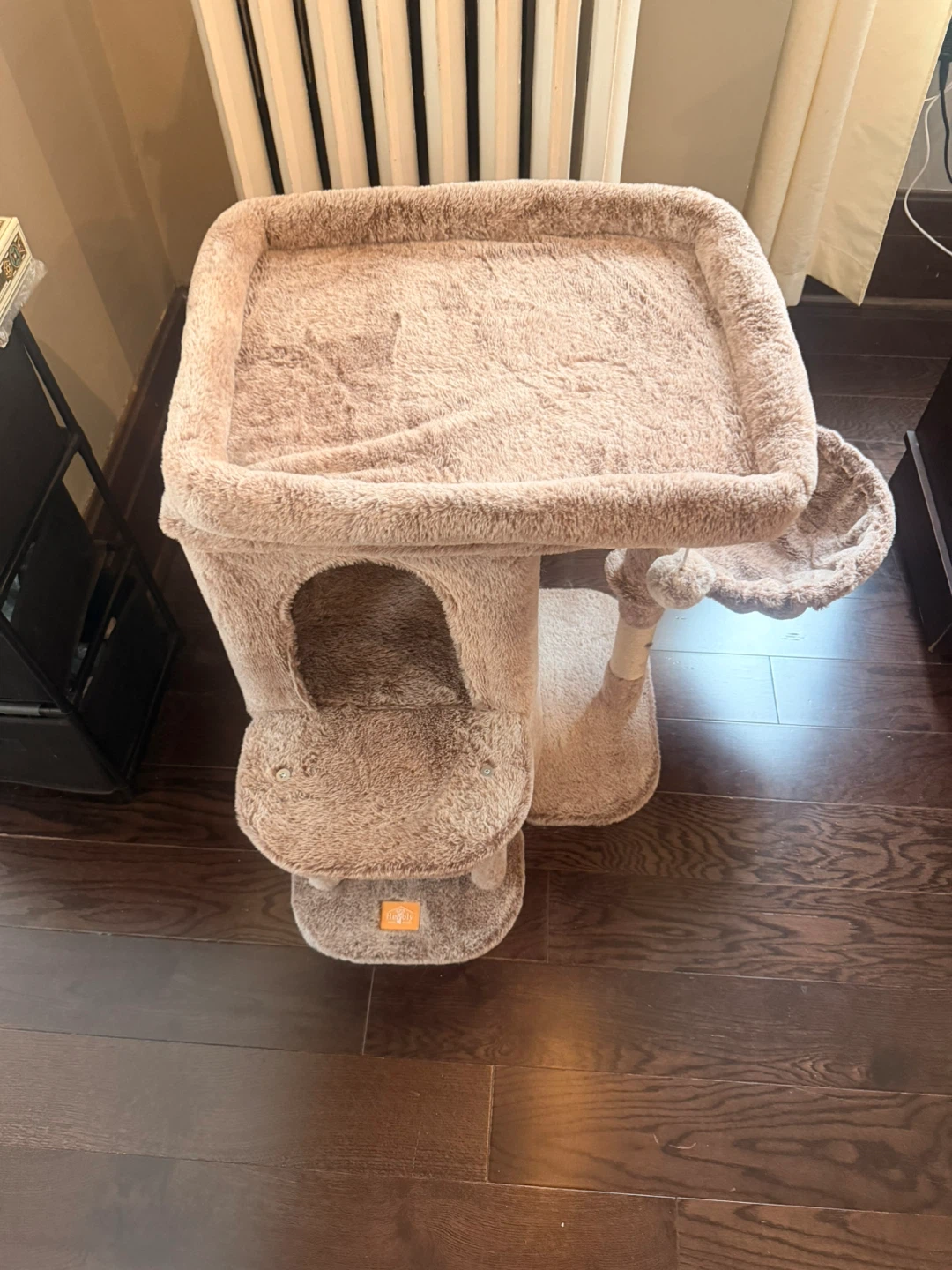 Fluffy Cat Tree Condo with Perches and Hammock - photo 2