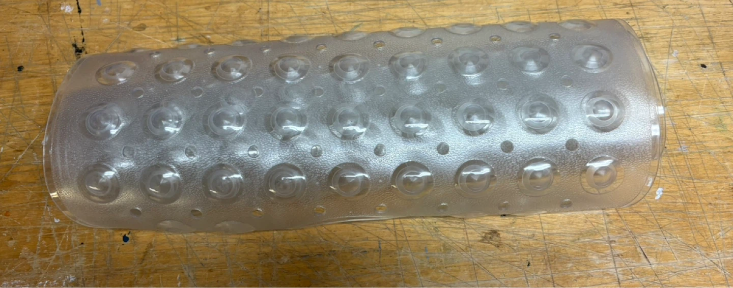 Clear Suction Cup Bath Mat
