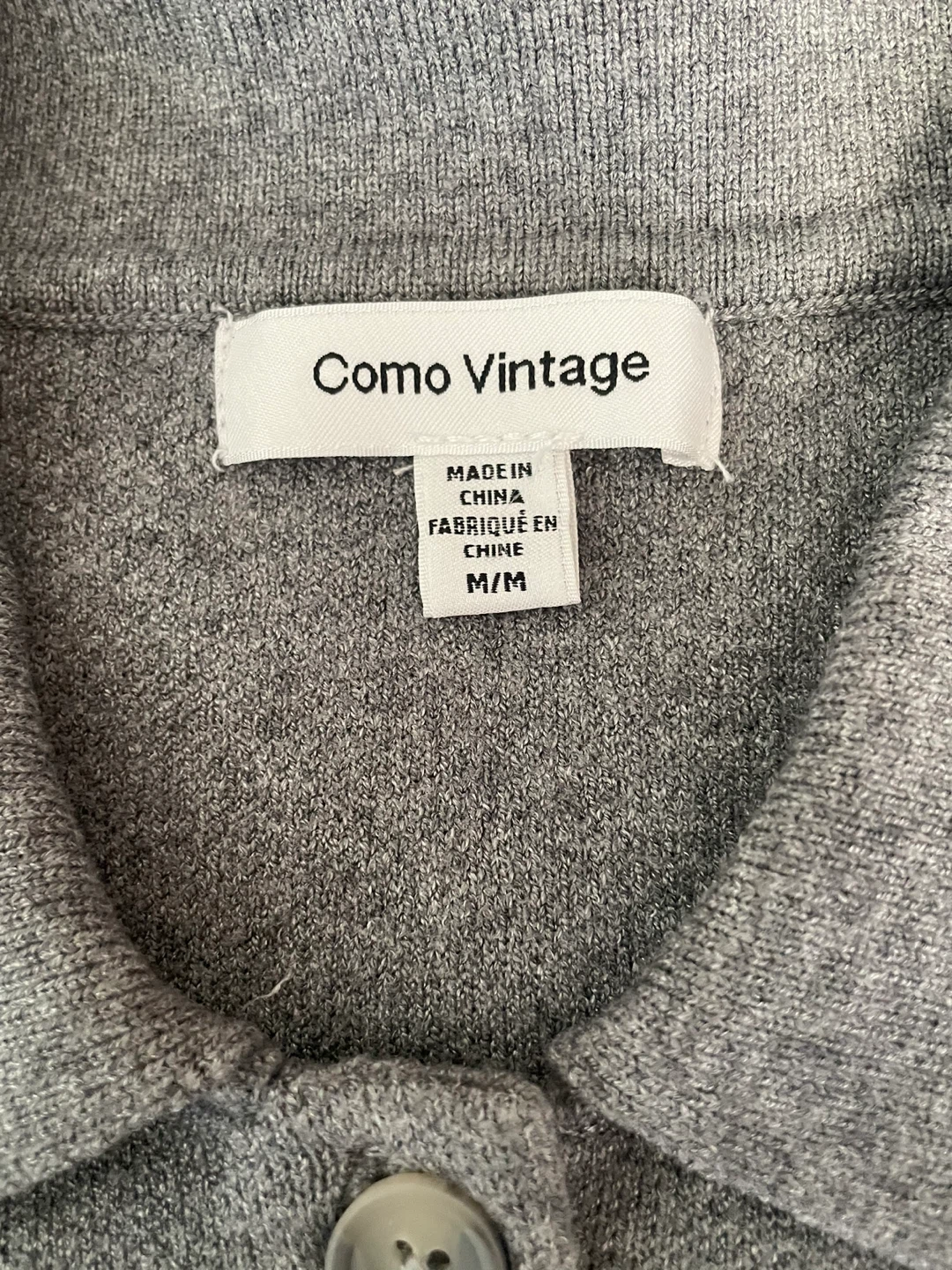Como Vintage Grey Button-Up Shirt - photo 3