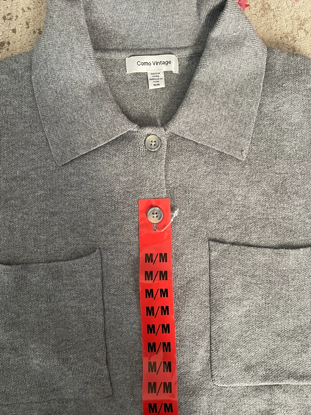 Como Vintage Grey Button-Up Shirt - photo 2
