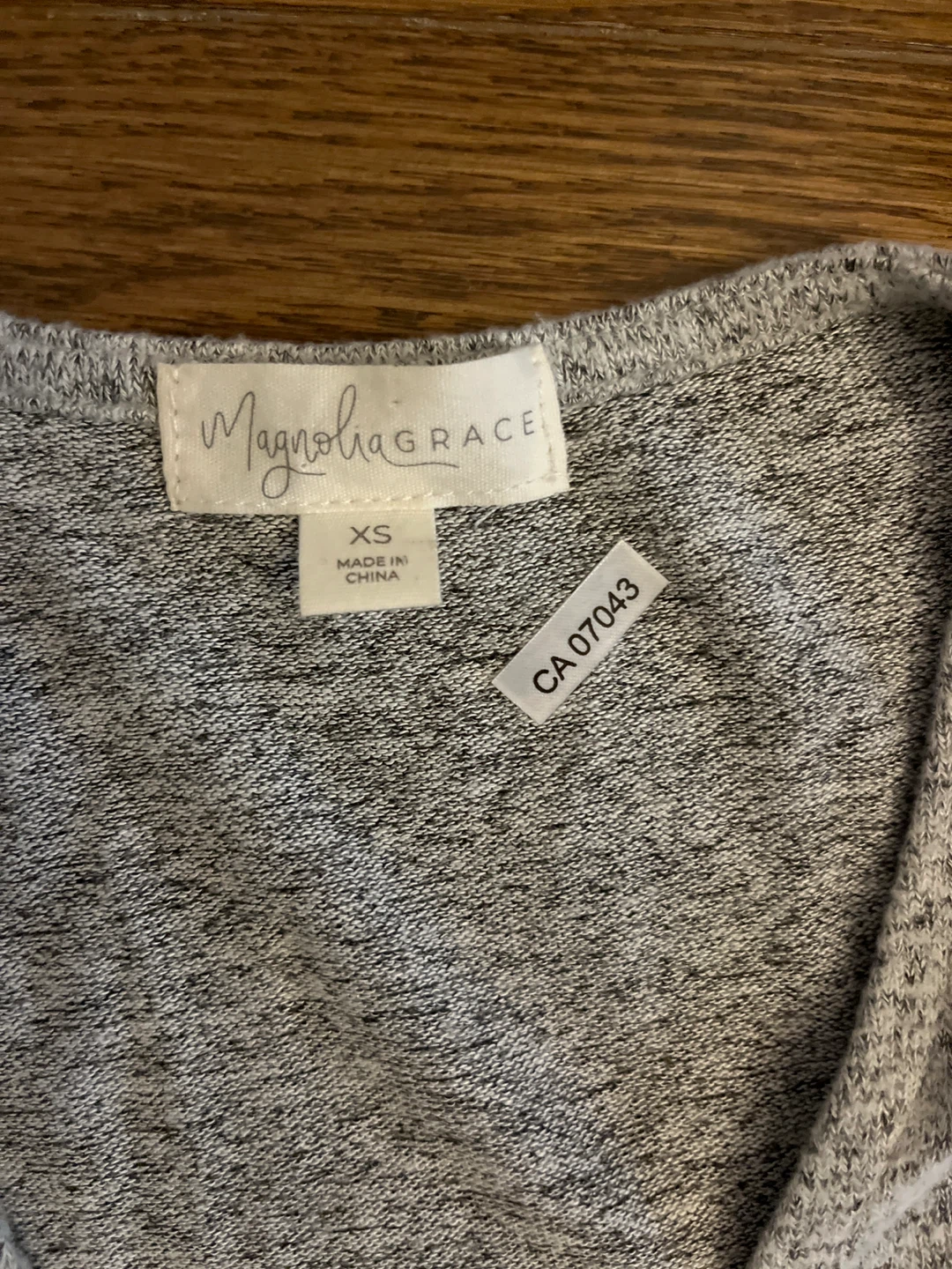 Magnolia Grace Grey V-Neck Bodysuit - photo 2
