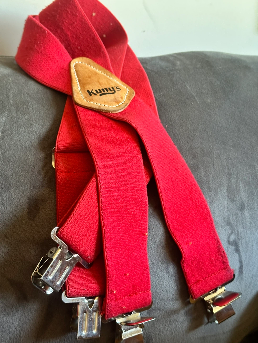Kunny’s Red Heavy Duty Suspenders