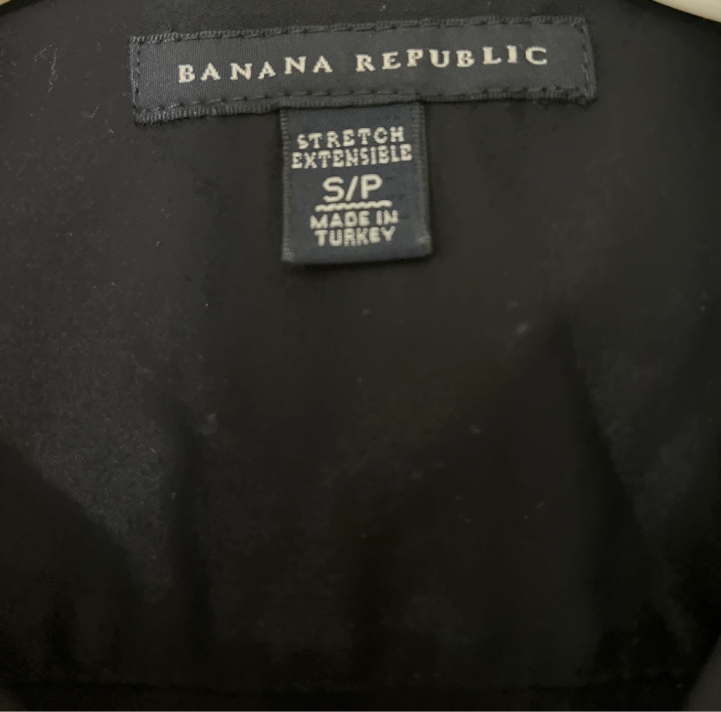 Banana Republic Black Stretch Button-Up Shirt - photo 2