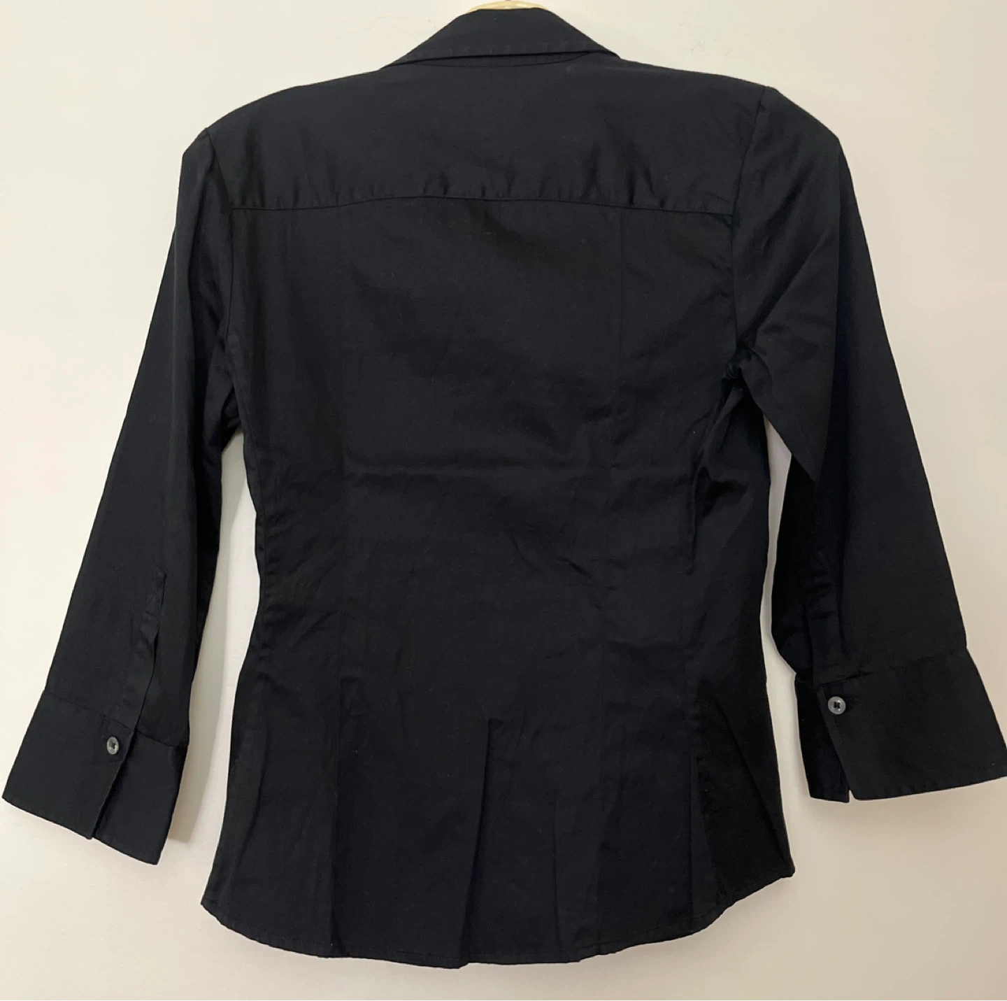 Banana Republic Black Stretch Button-Up Shirt - photo 3