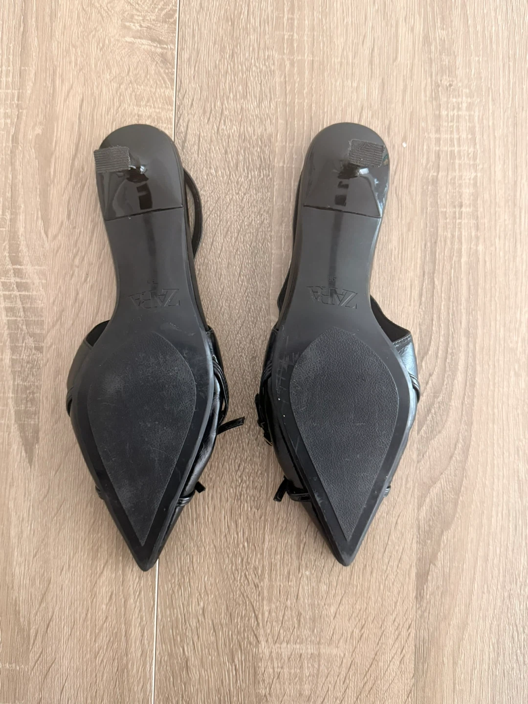 ZARA Black Slingback Heels - photo 2