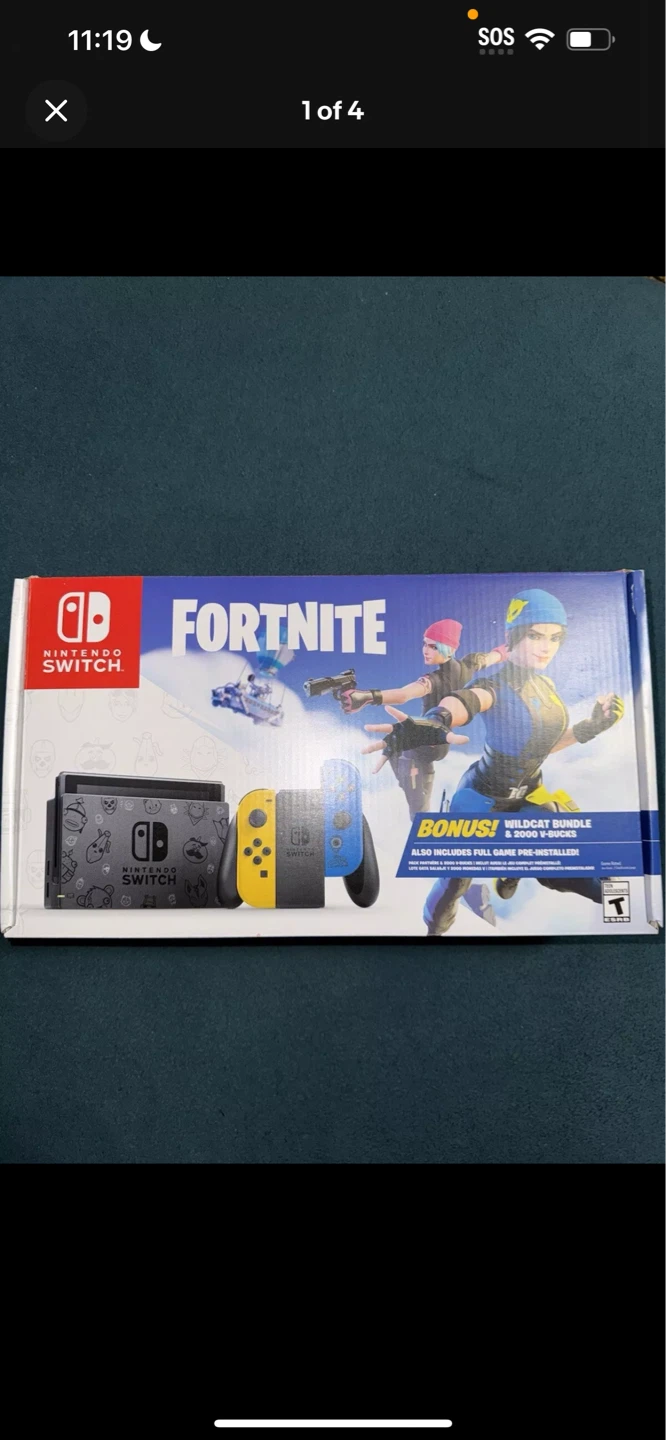 Nintendo Switch Fortnite Edition Console with Wildcat Bundle
