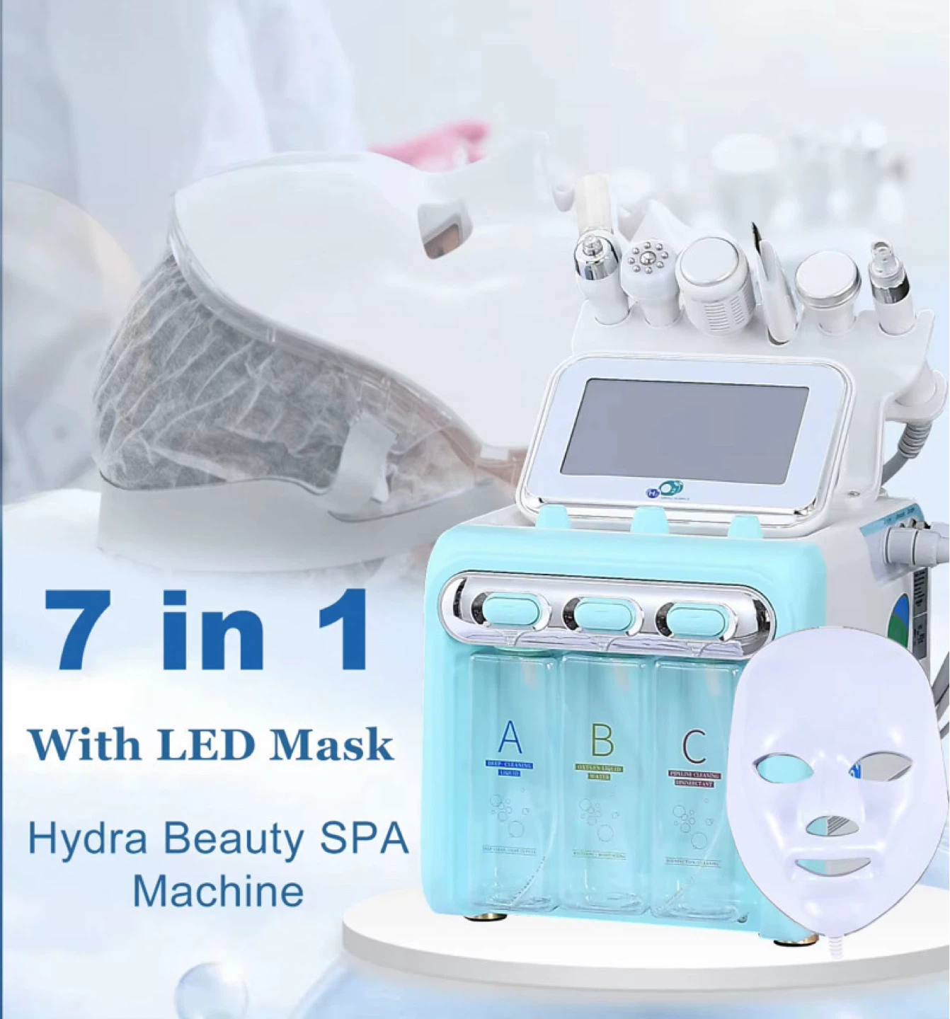 7 in 1 Hydra Beauty SPA Machine with LED Mask
