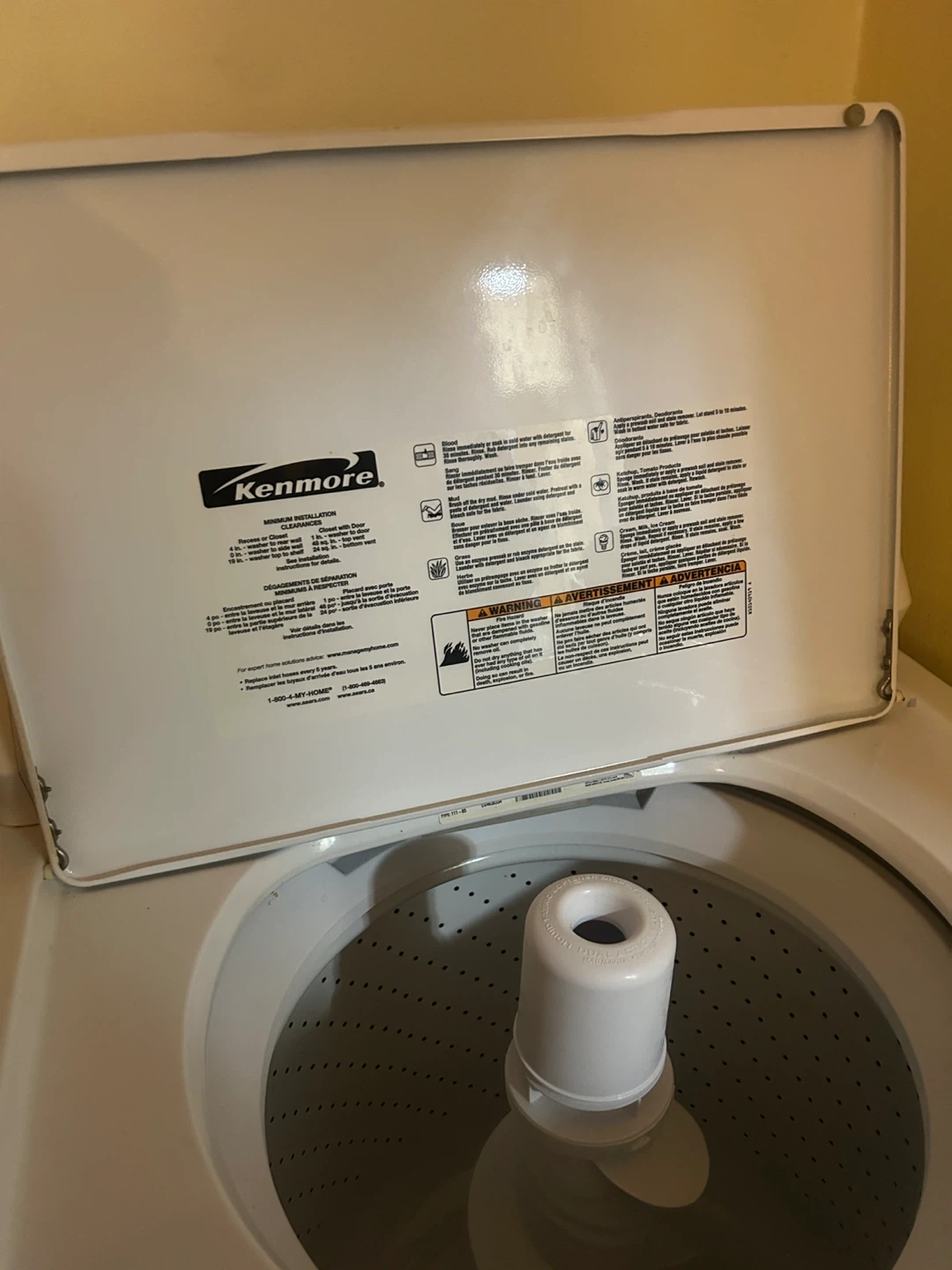 Kenmore 500 Series Top Load Washing Machine - photo 4